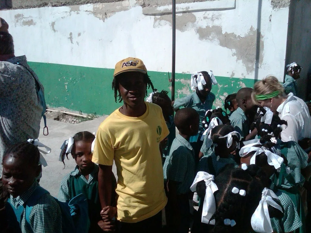 Dismas worker supervises recreation at St Veronica.