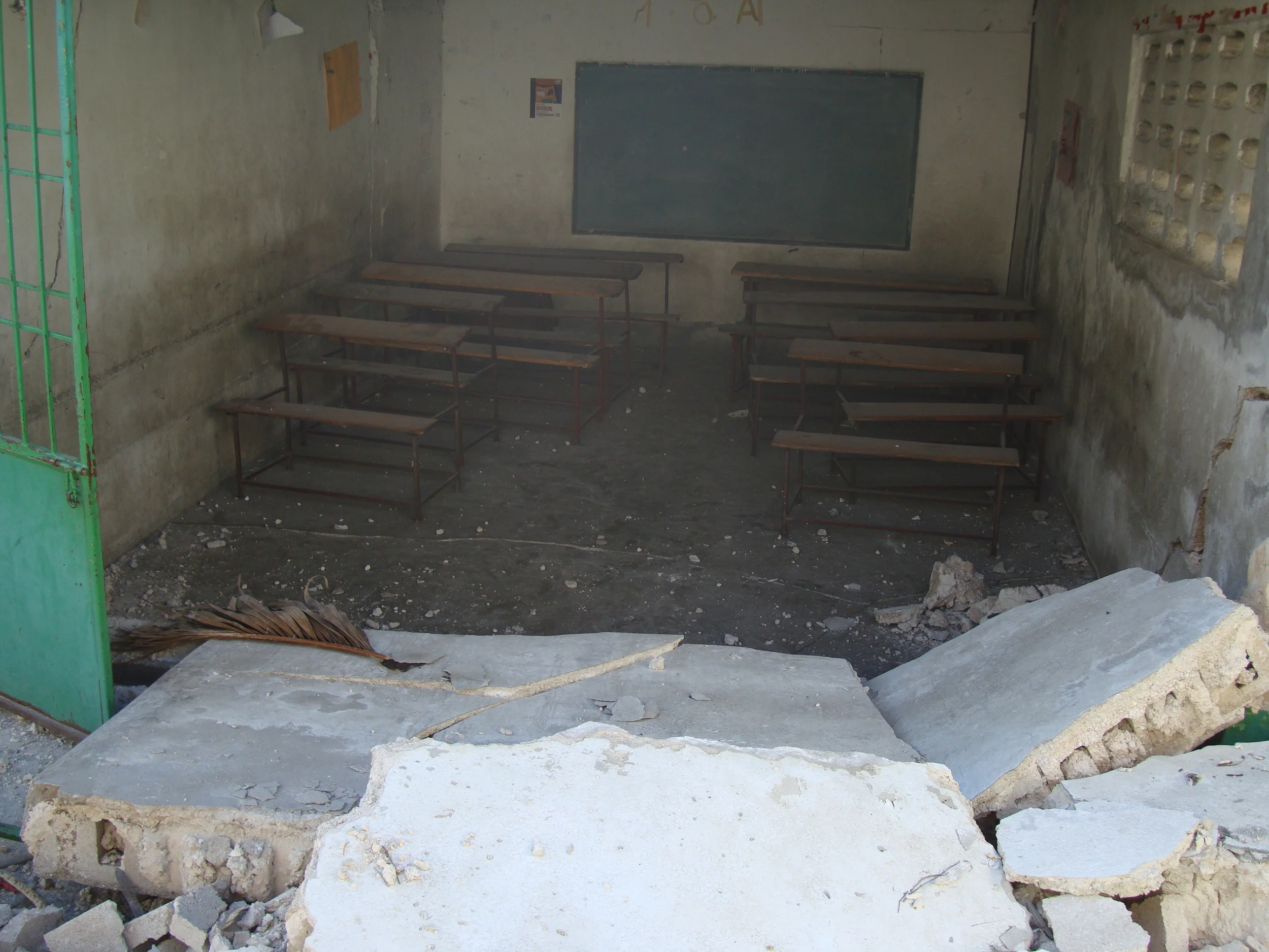  Damage to one of our classrooms 