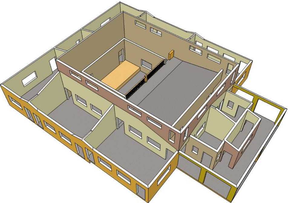 top view of music school