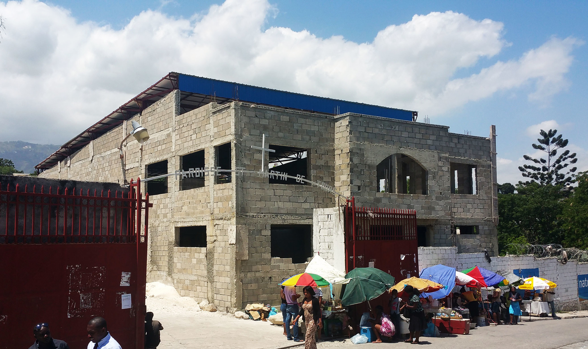 July 2015 - construction of our music school two-thirds complete