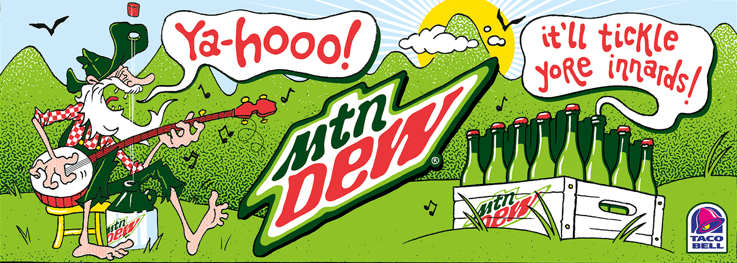 Fountain Cup illustration for Mtn Dew Origins