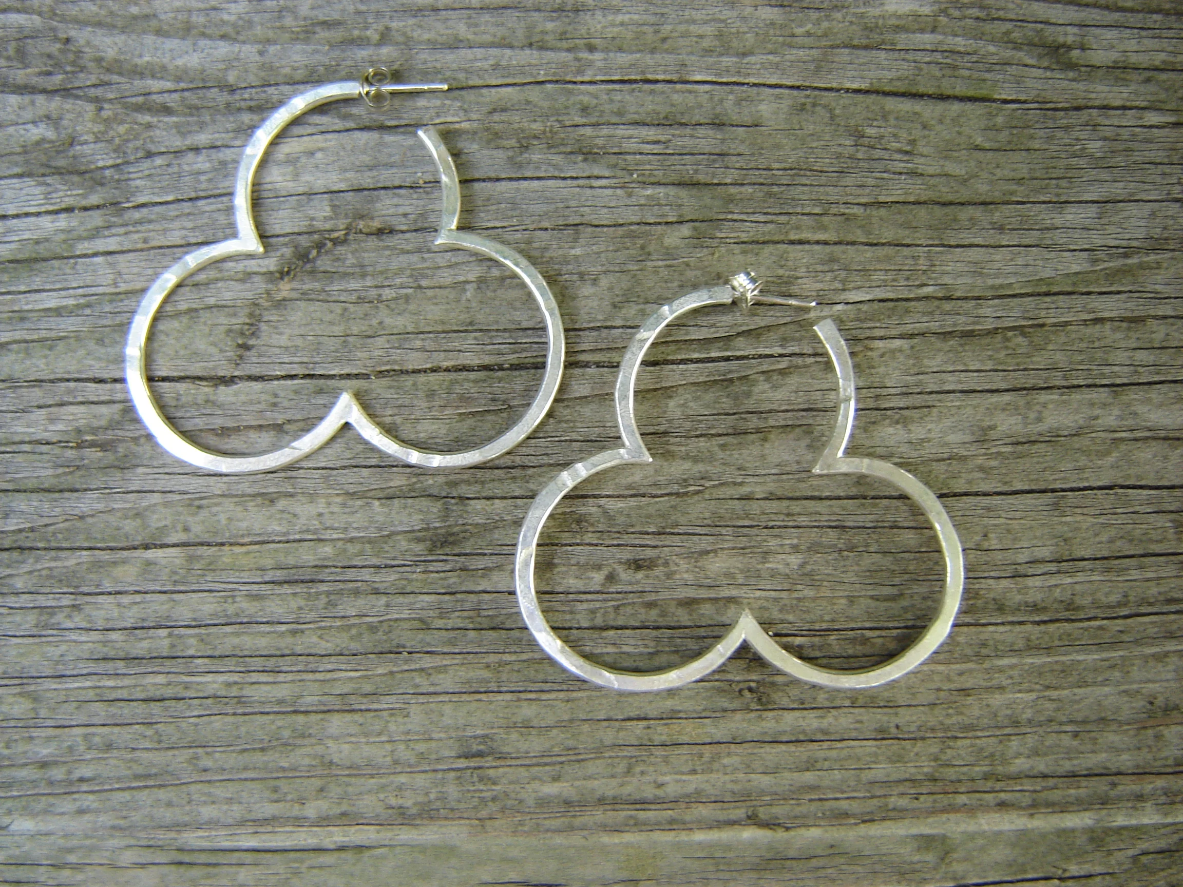 Large Clover Hoops