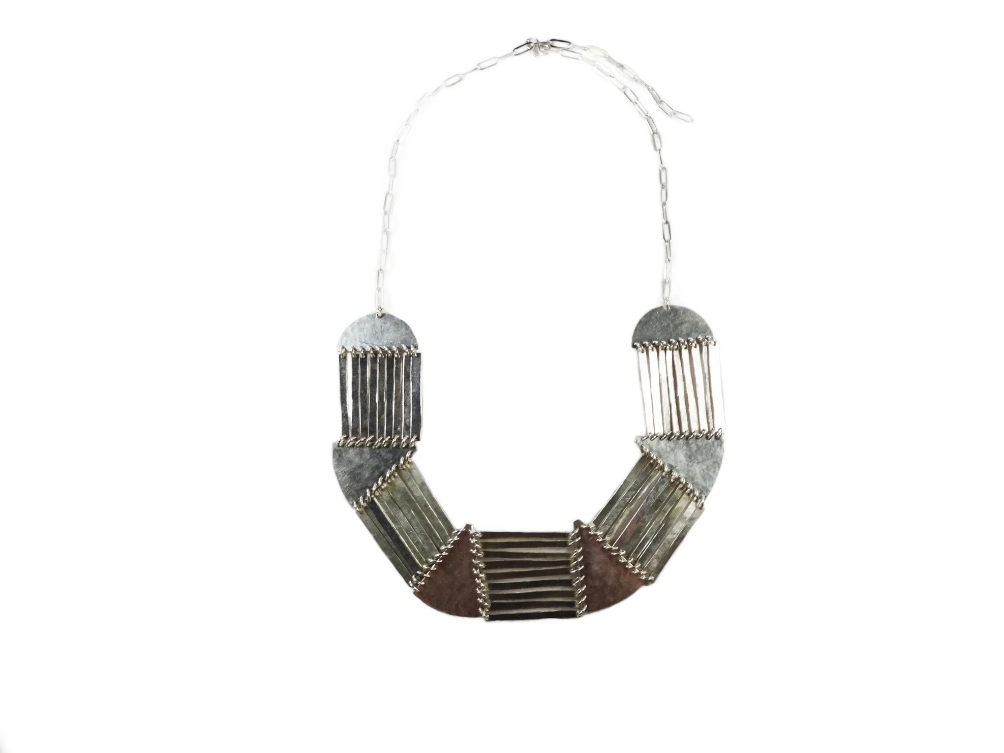 Silver Fringe Necklace