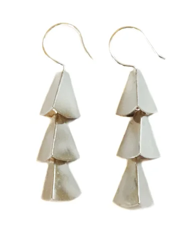 Triangle Bell Dangle Earrings