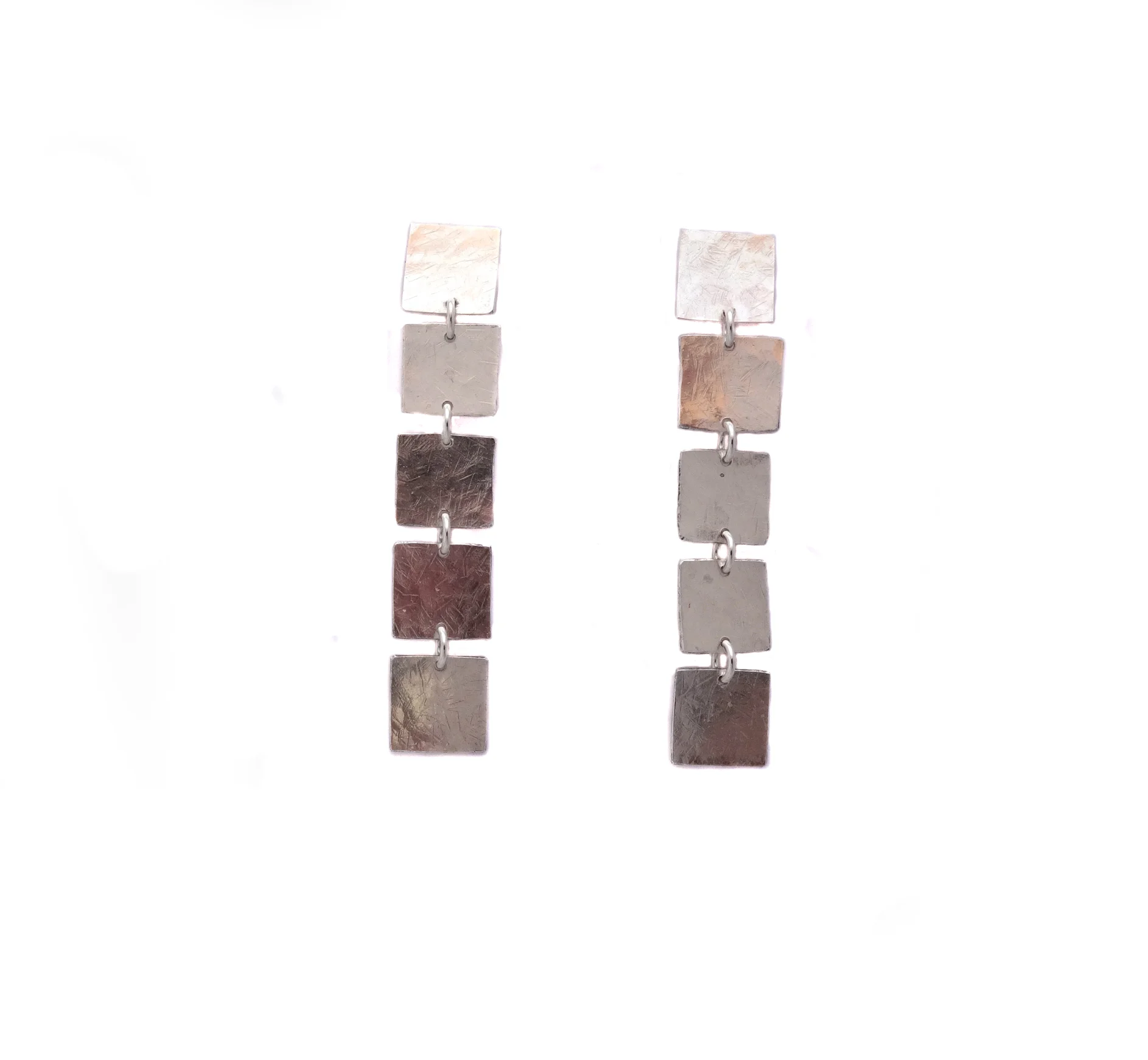 Linked Square Post Earrings