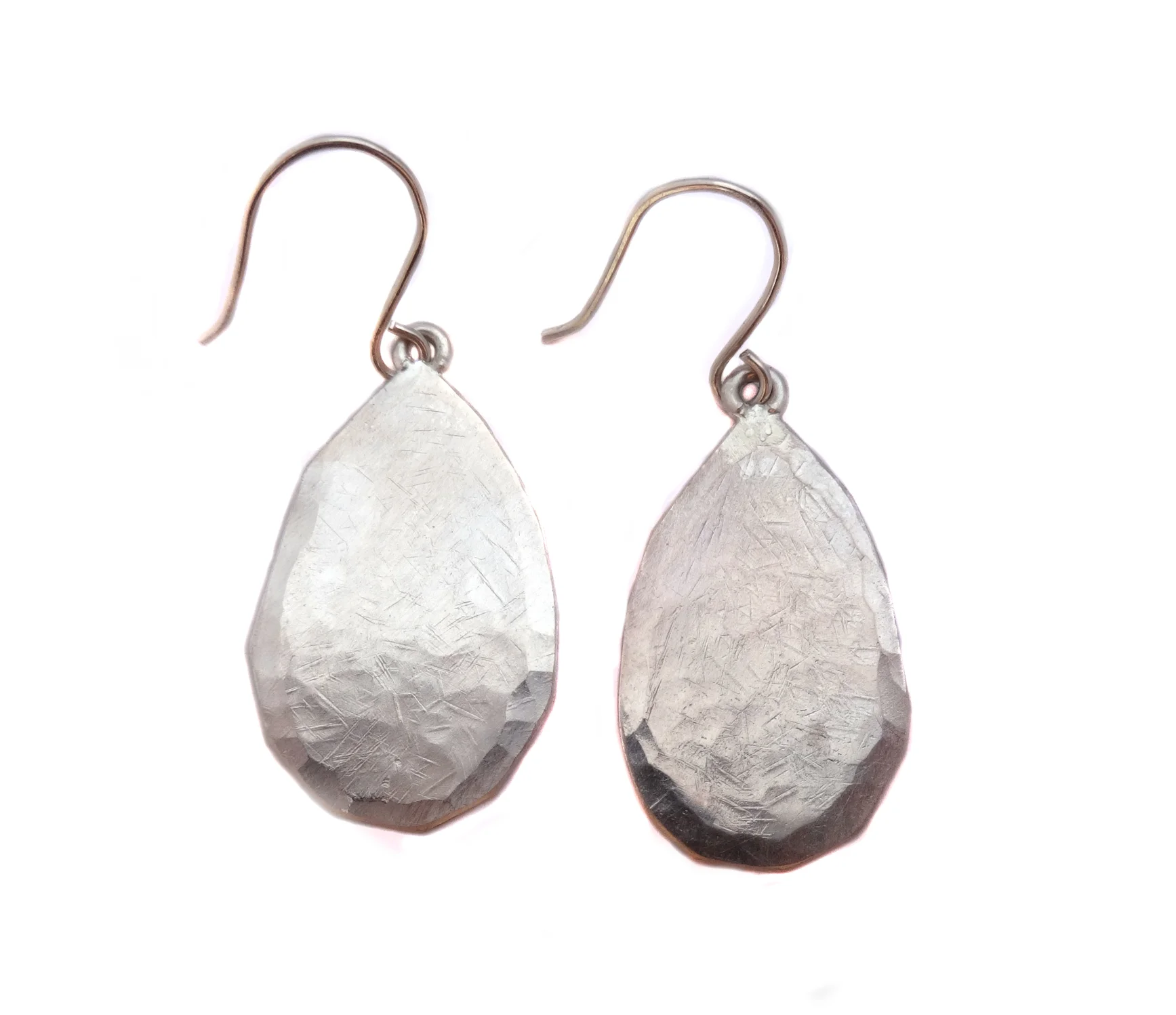 Hammered Teardrop Dangles