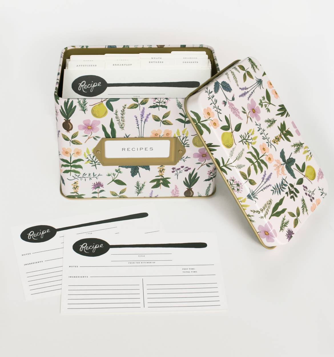 RIFLE PAPER CO. RECIPE BOX, THE VINTAGE ROUND TOP