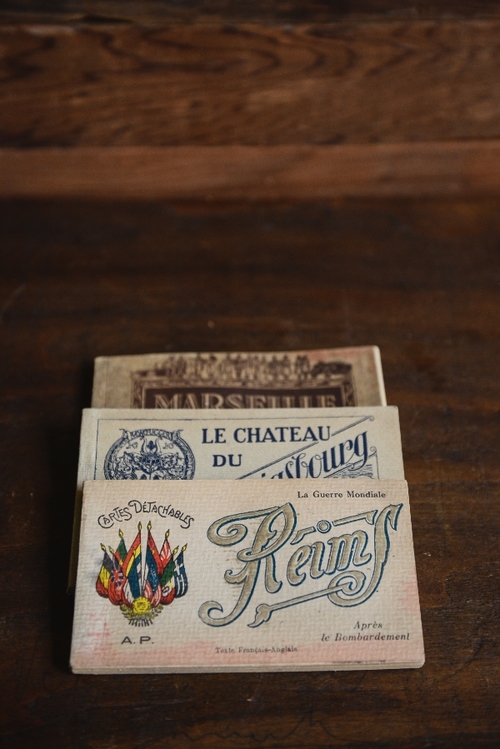FRENCH POST CARD BOOKS, THE VINTAGE ROUND TOP