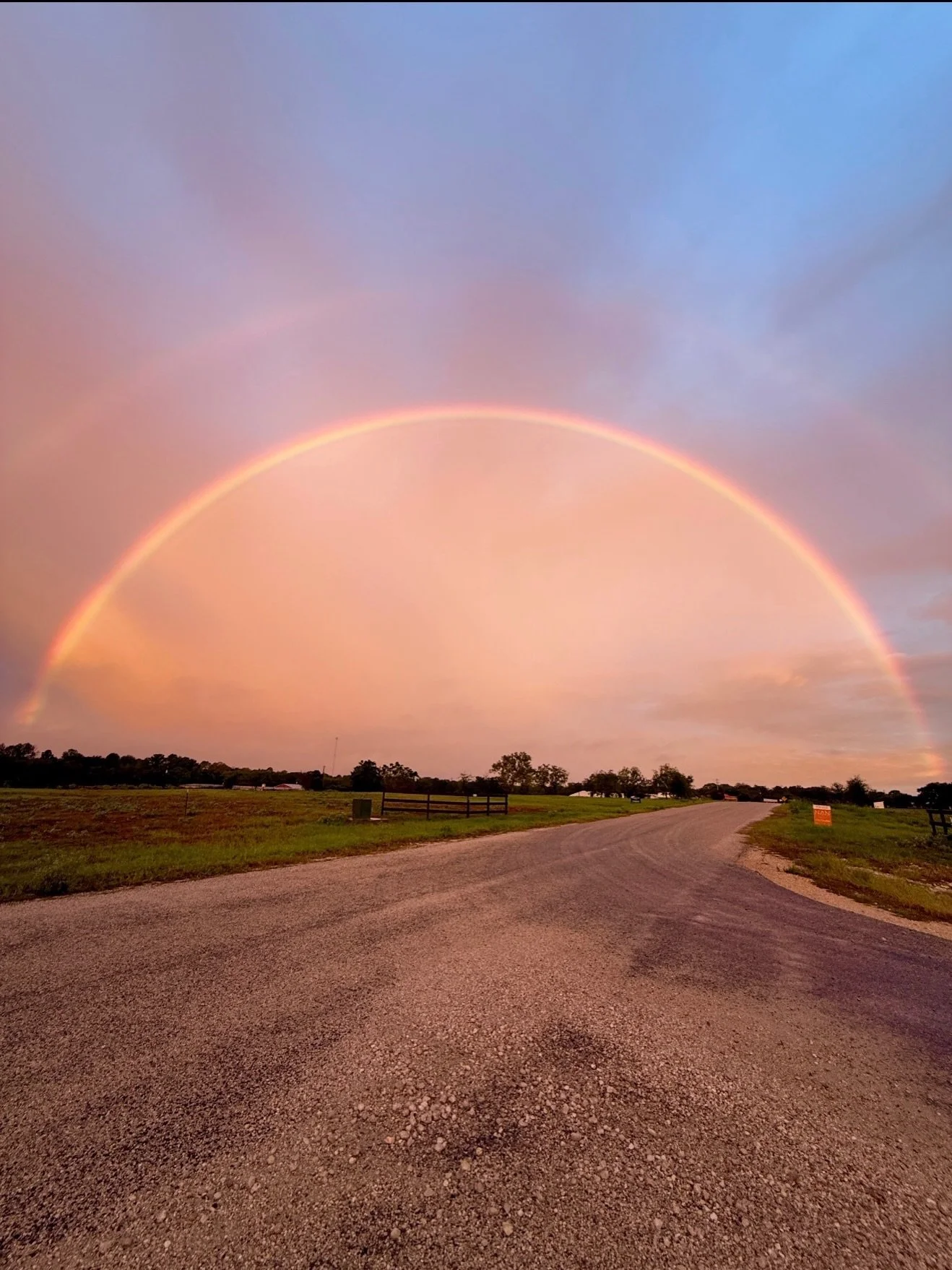 So, this happened! 🌈

I&rsquo;ve never seen a more perfect rainbow (a double, to be exact). It showed up in all its glory the day after last week&rsquo;s Texas storm here in Round Top, and it&rsquo;s stayed with me as a metaphor ever since. Wasn&rsq