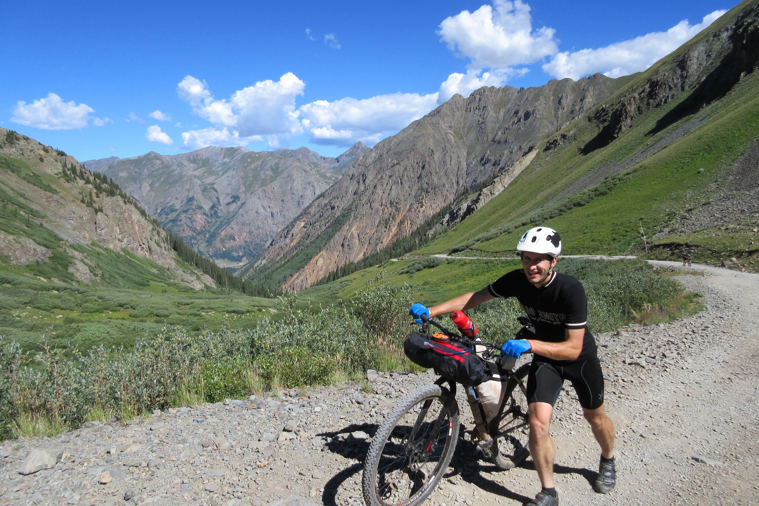 Road Hike-a-biking up Stony Pass