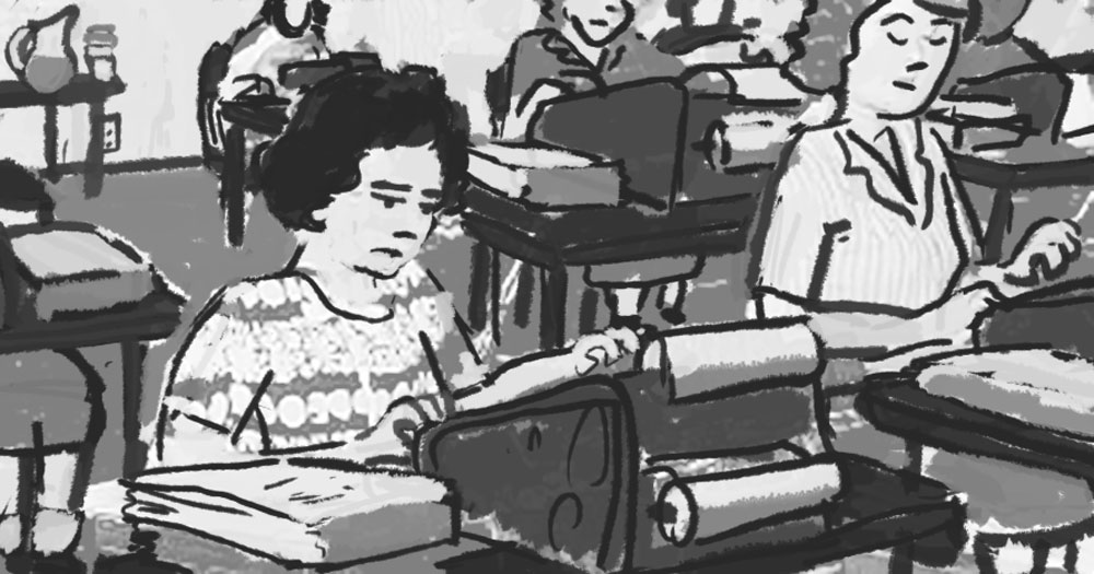 Jean working as a human computer