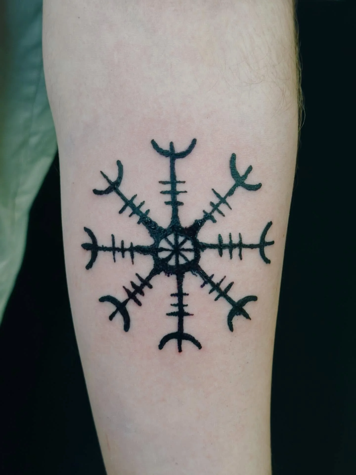 Aegishjalmur viking tattoo for Derek. Thanks for coming in man!

#vikingtattoo #tattoo #norsetattoo