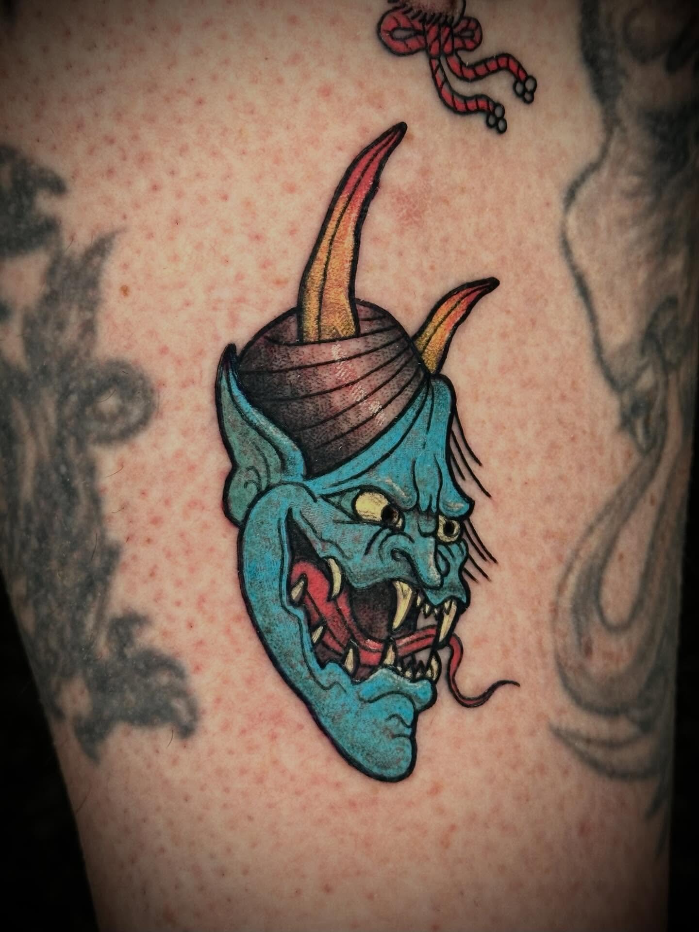 Hannya mask from my up for grabs sheet for @richhagg. Thanks again Rich!

#japanesetattoo #neojapanesetattoo #tattoo