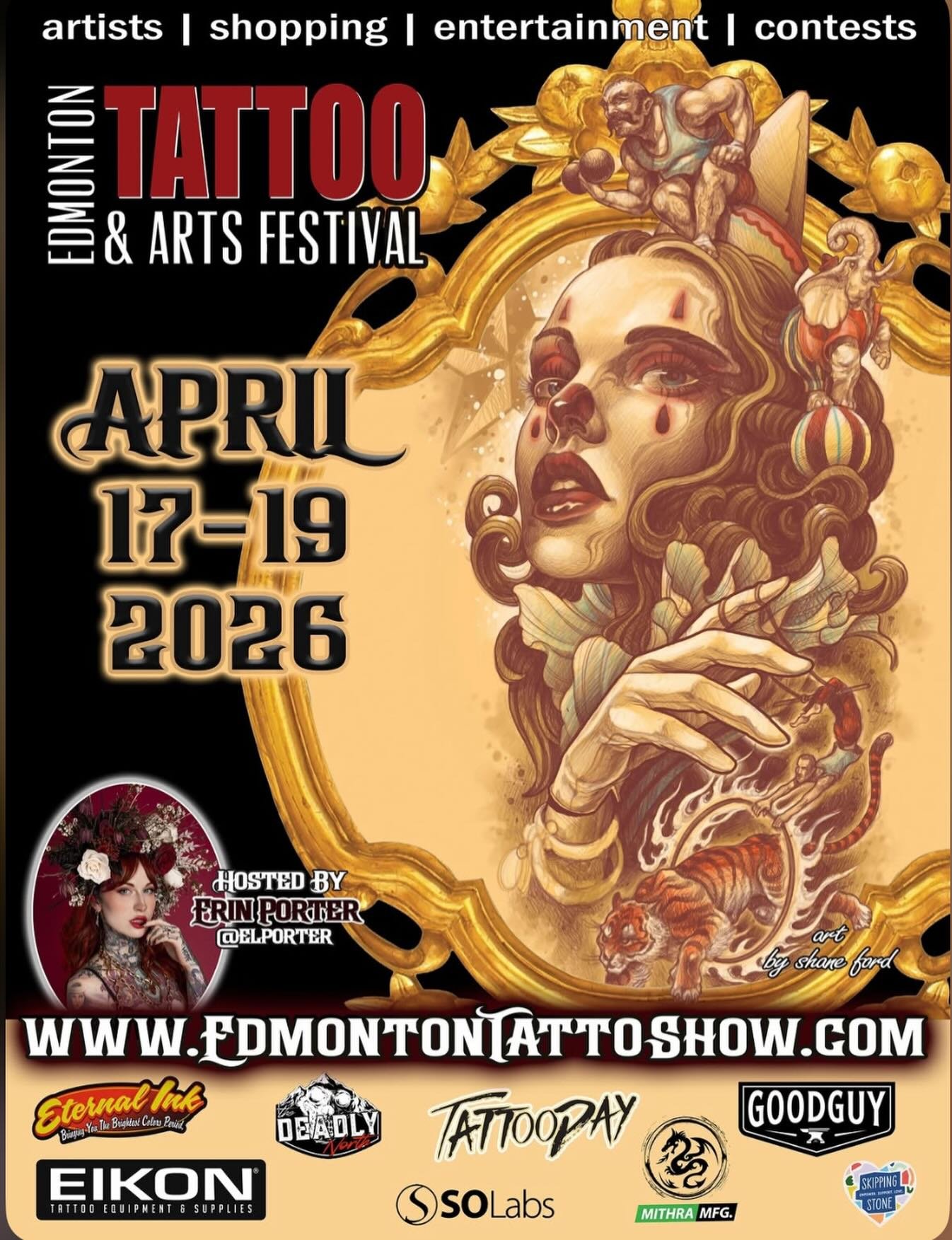 *EDMONTON SHOW APRIL 17-19*

Andi, Miles and Dallas will be representing locally and taking both bookings and walk-ups this show!  Colleen will be joining us for booth buddy time and will have some of their prints to sell!  Good times will be had!! P
