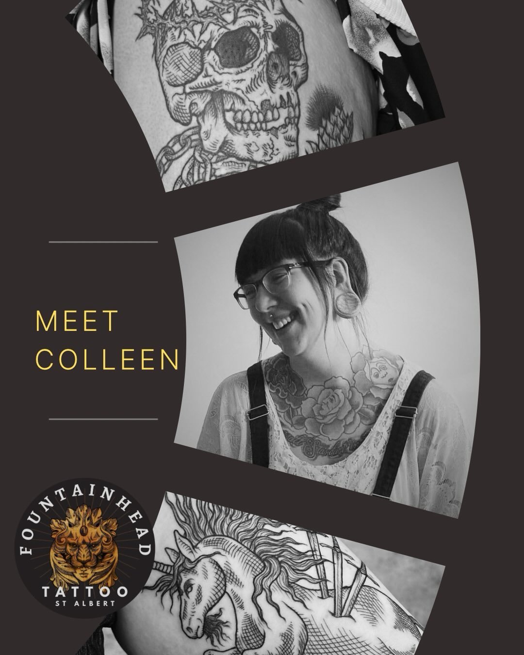 Introducing COLLEEN!  Over the moon to have the lovely @toughandtendertattoo join our St Albert crew. We think they are a perfect fit to the vibe of our team (fun, chill, nerdy and friendly!)

Here&rsquo;s a bit about Colleen in their own words:

&ld
