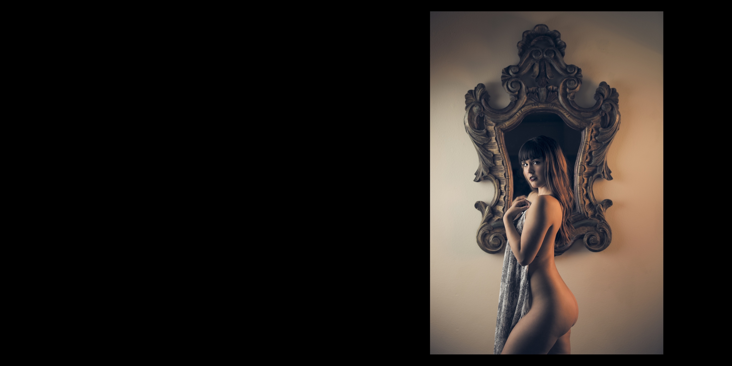 Classy implied nude boudoir photos