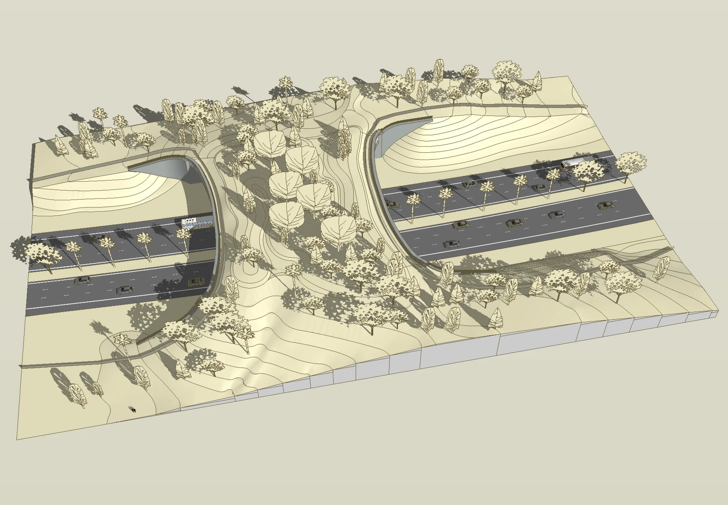 SketchUp aerial view of Eco-Link @ BKE