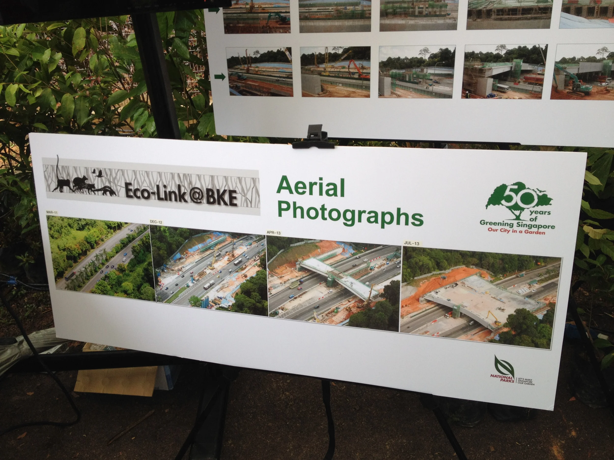Aerial Photos of Eco-Link @ BKE during construction