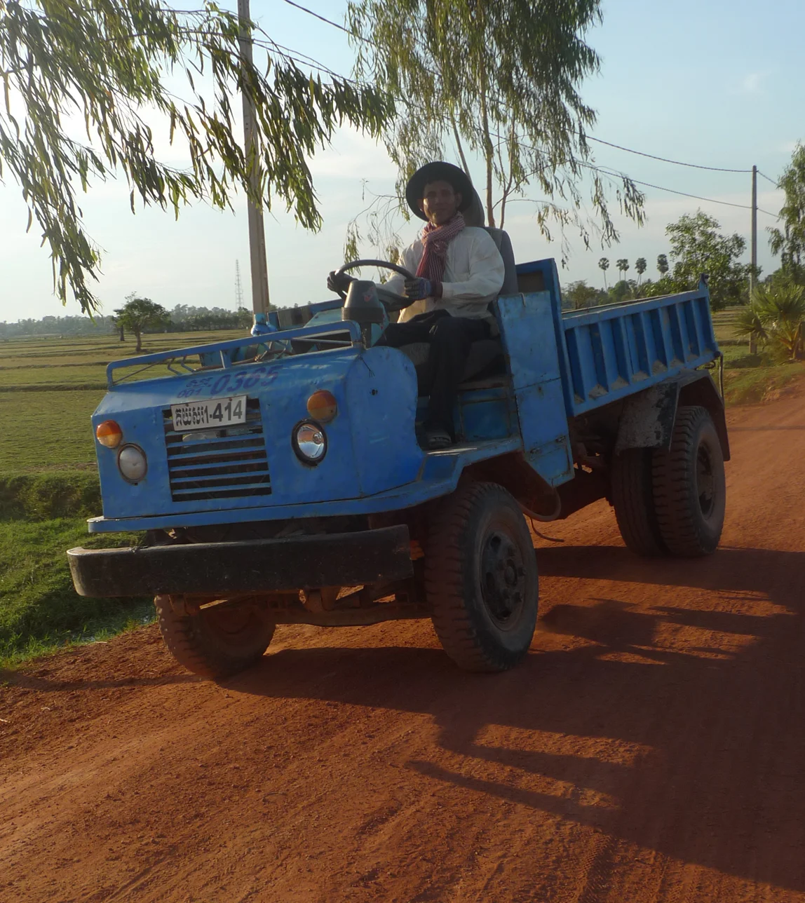 Farmer driving