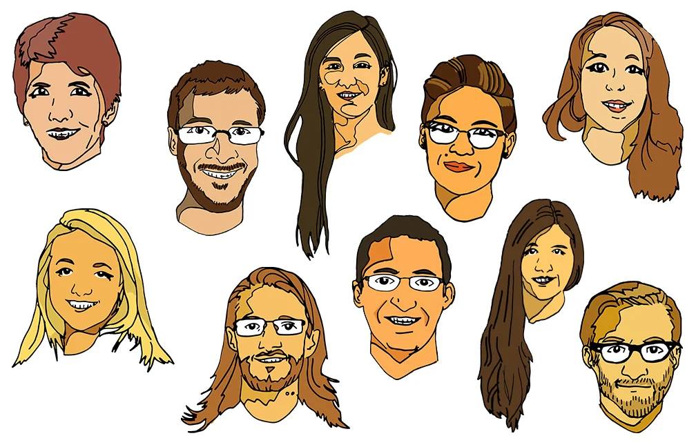 Exampls of journal staff illustrations
