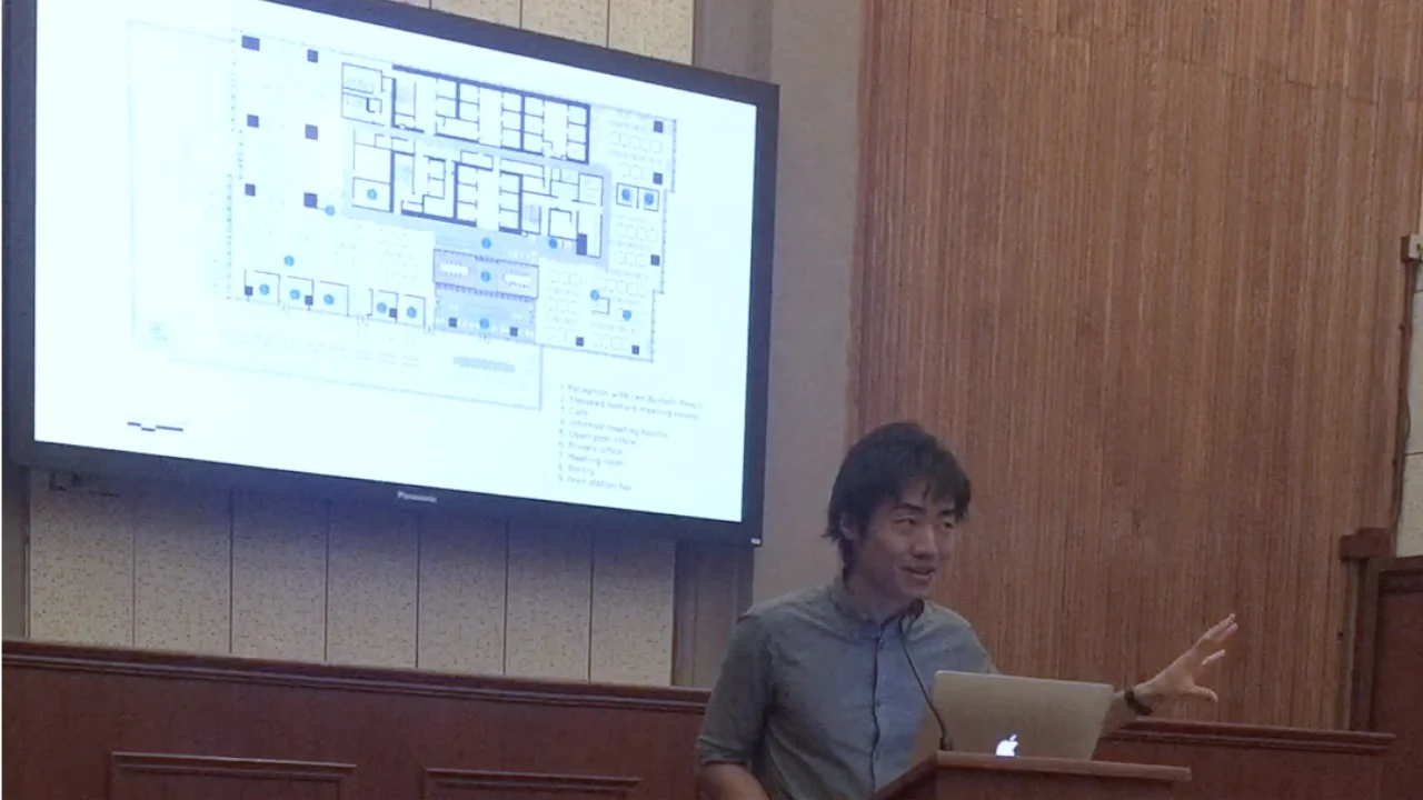 BB lecture at the SCAD_ Kenny Kinugasa-Tsui discussed the concepts of exchange through the studio’s ethos in generating creative ideas through a highly rigorous and critical process of architectural drawings.