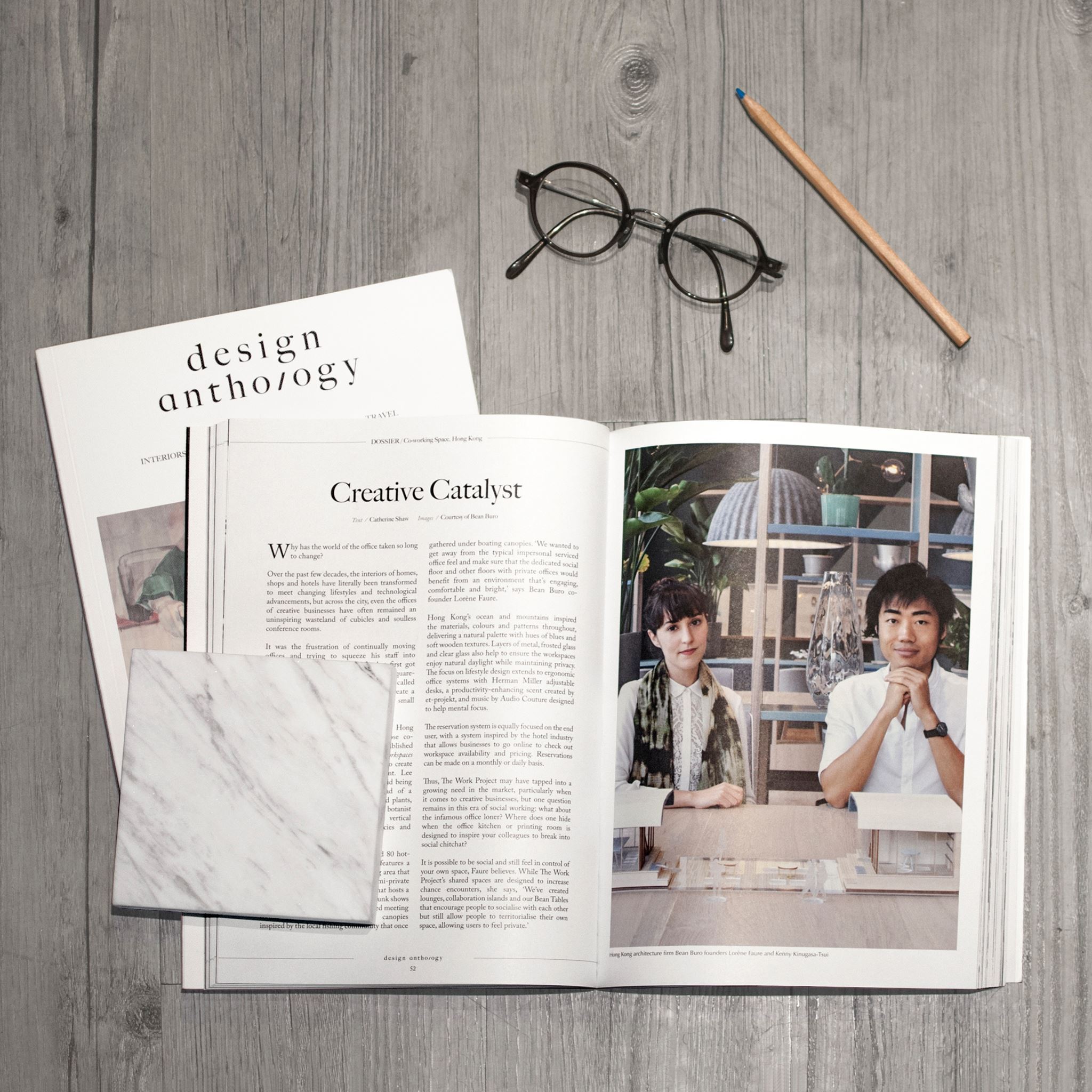 Bean Buro x design anthology_' Creative Catalyst' / Lorène Faure & Kenny Kinugasa-Tsui featured in the beautiful Design Anthology magazine!