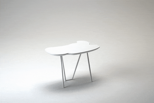 The Bean Table’s design explores a new dining typology. Whist its playful edges draws some diners together creating more private pockets of conversation, they can also avoid the awkward small talks by deliberately orienting diners away from each other. Sinus Trestles (Design: Daniel Lorch 2011), from L&Z.