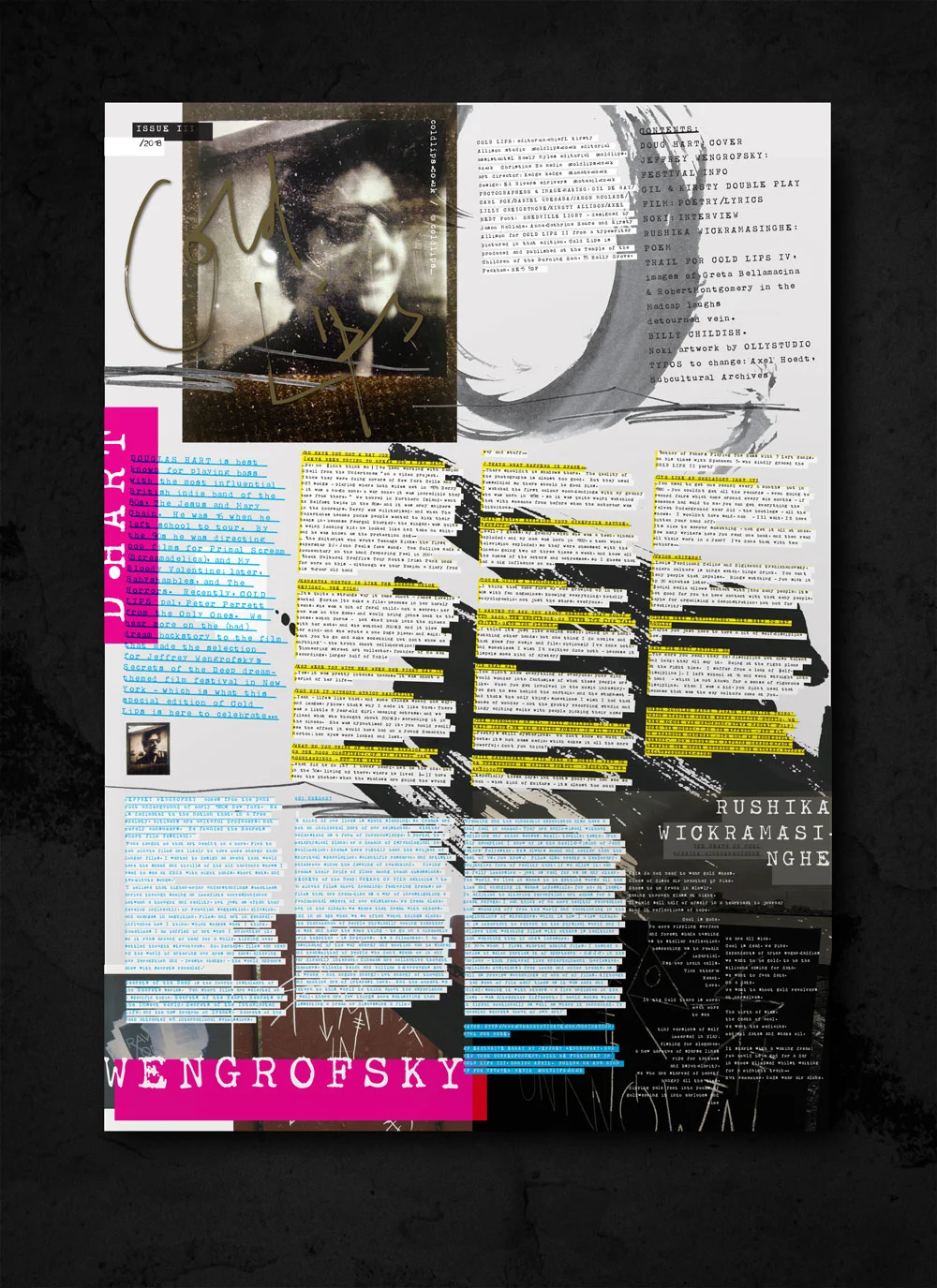 cold lips III. magazine art direction