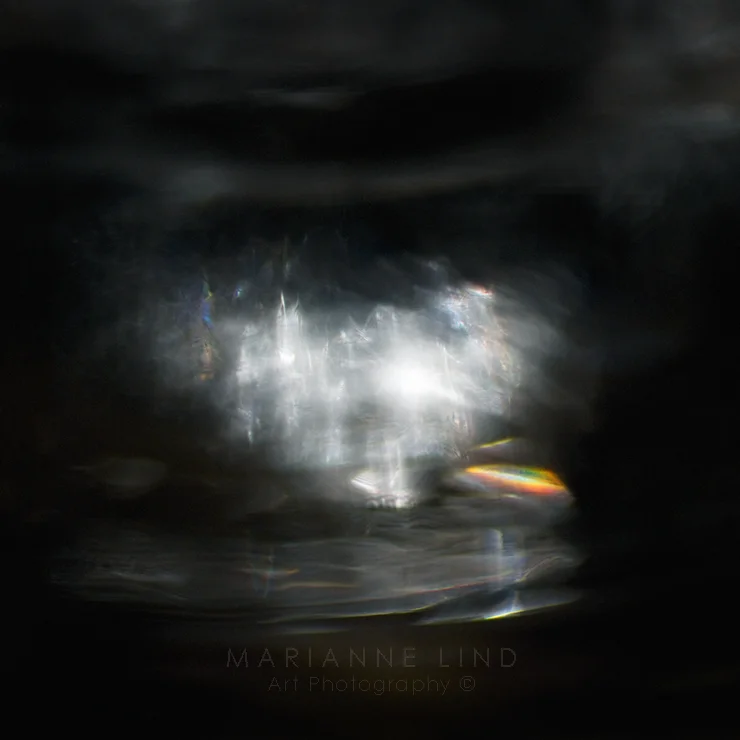 Now or never Limited Edition, available in various sizes. Unique photographs of light refractions in glass. Mounted with plexiglas or framed. For inquiries contact fotograf@mariannelind.se