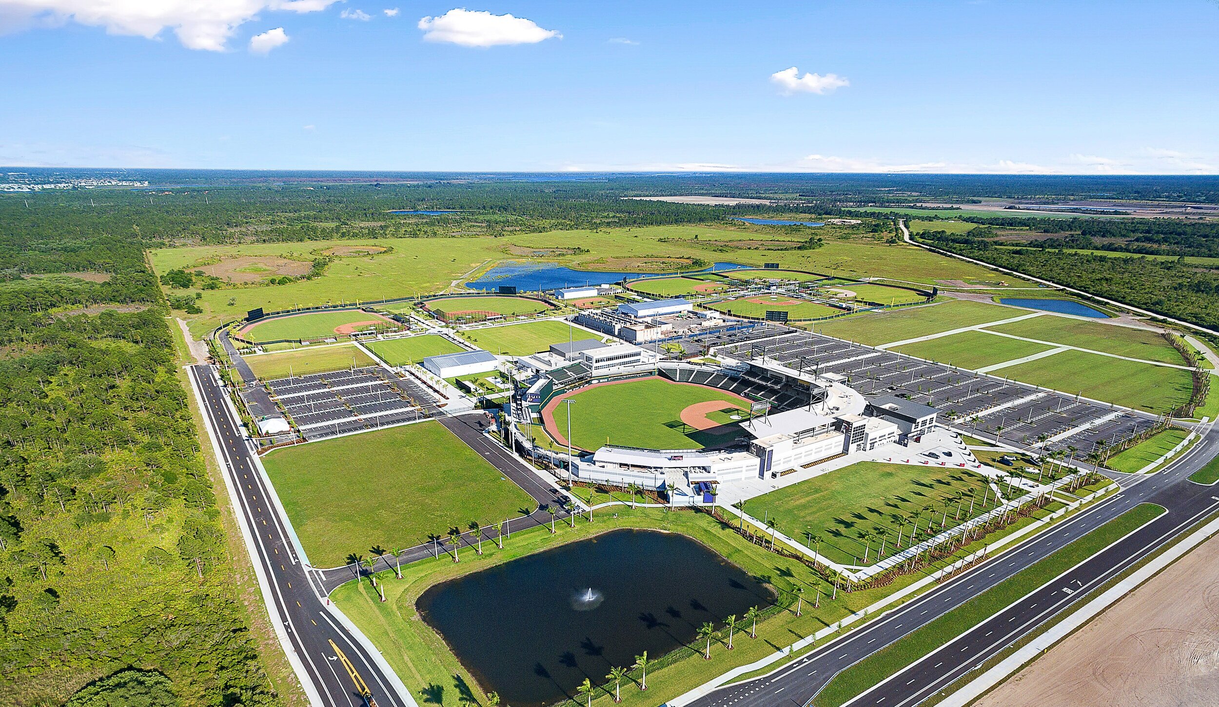 Atlanta Braves Spring Training Complex Aerial View