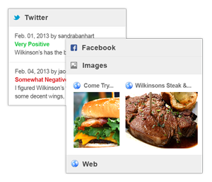 MENTIONS Compile mentions from unstructured sources including news sites, blogs, and social networks. Highlight the most positive and negative mentions using automated sentiment analysis.