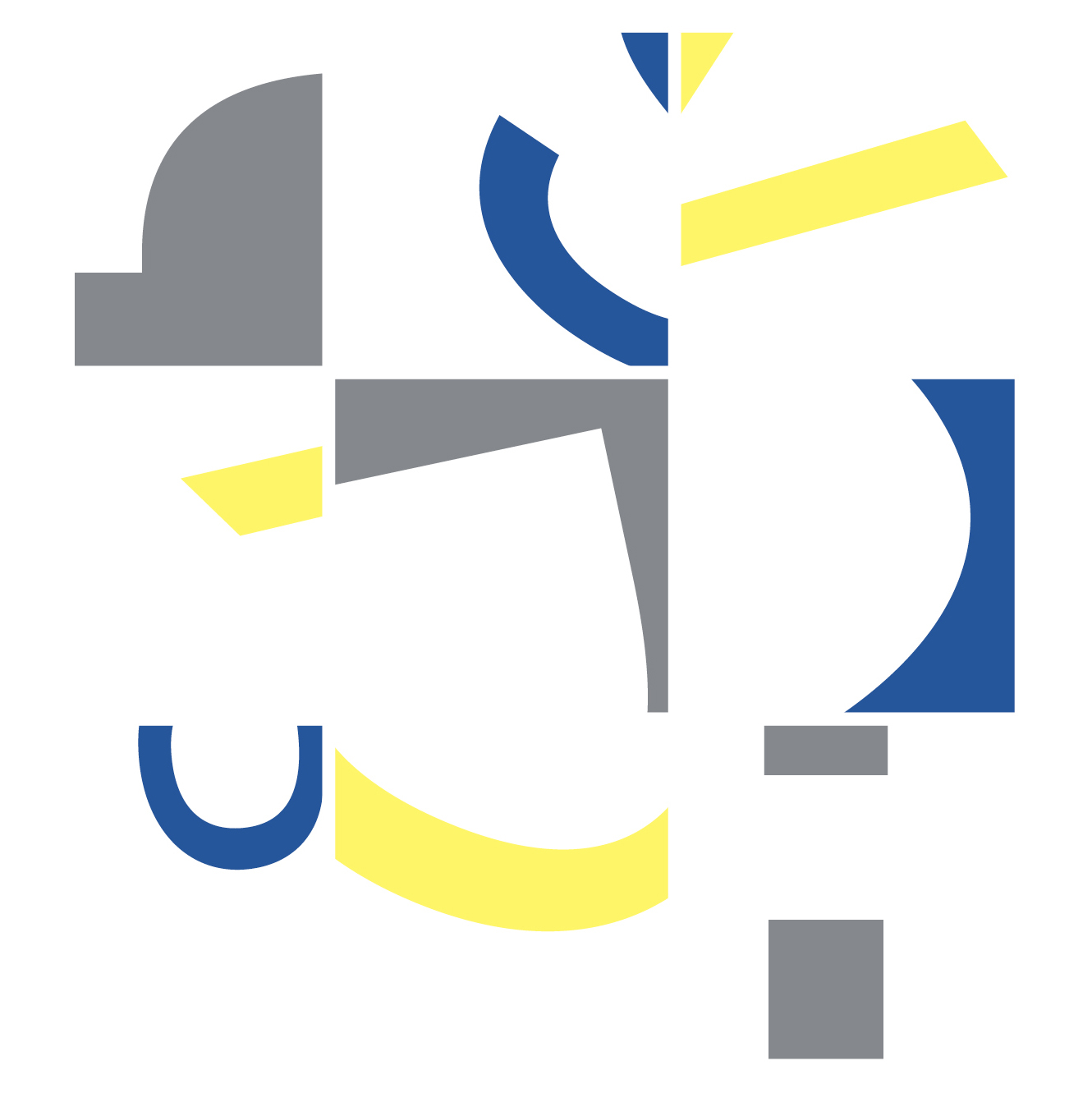 Abstract letterform compositions