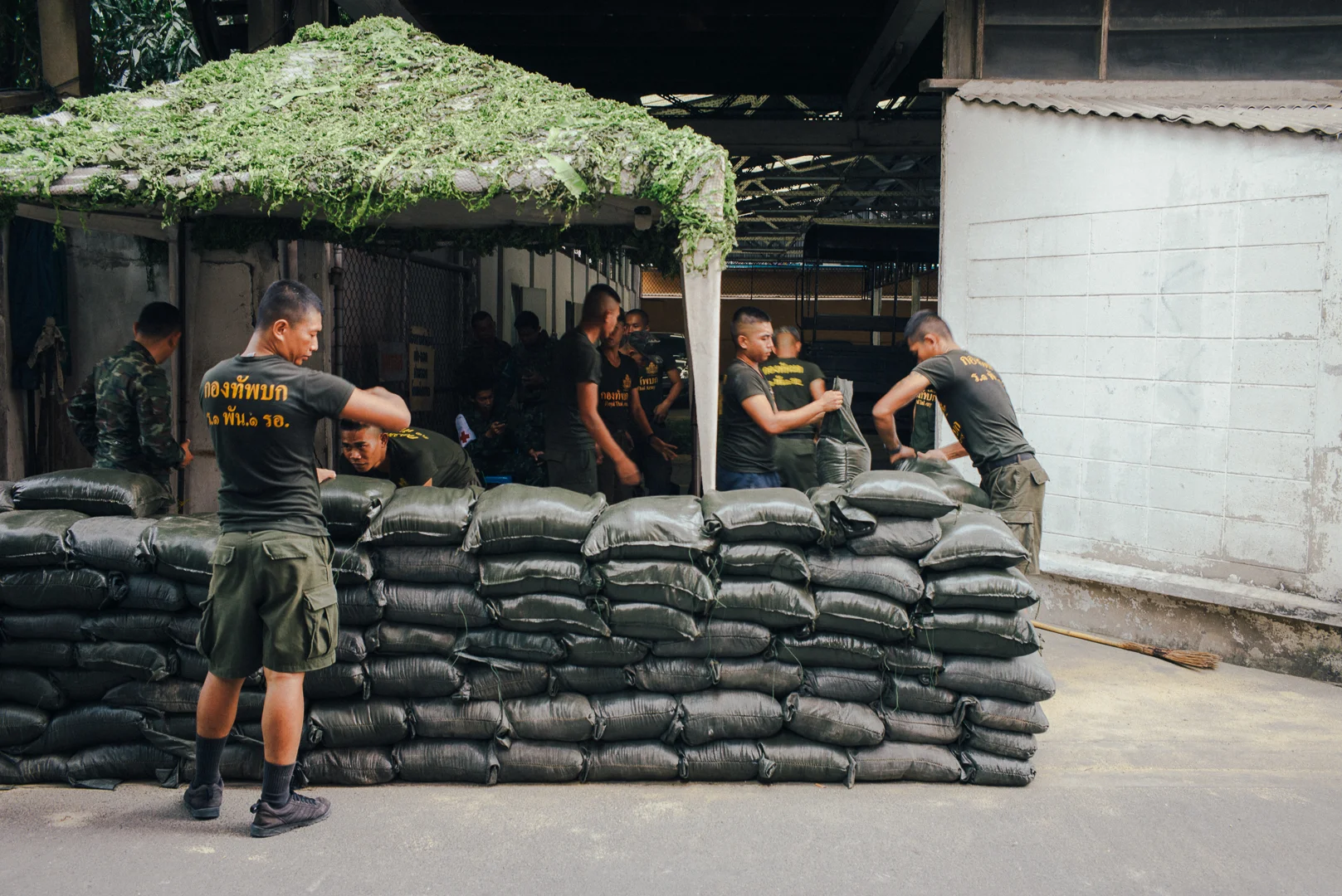 so the army has moved into my mum's office soi 