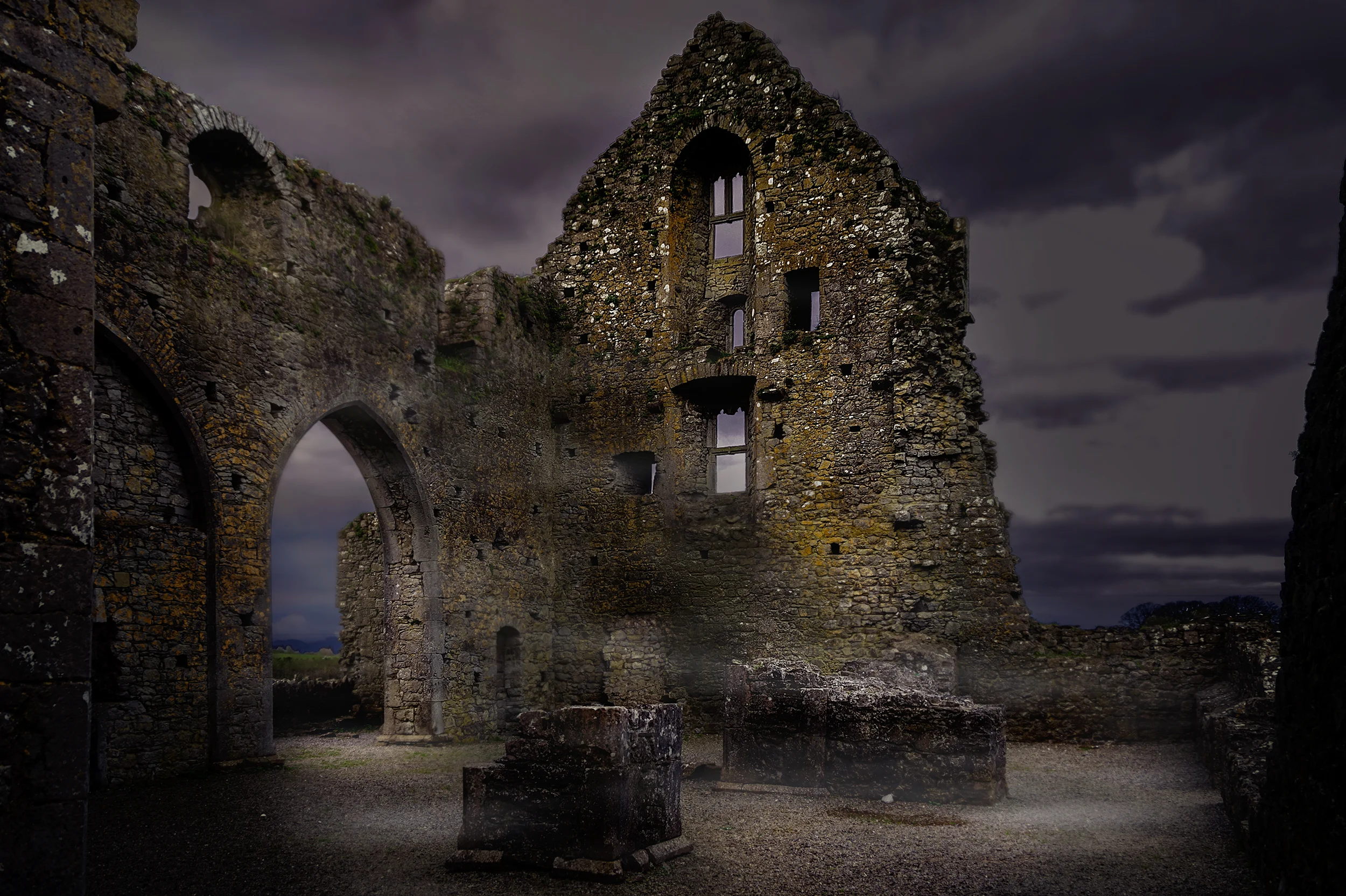 Moonrise Over Hore Abbey