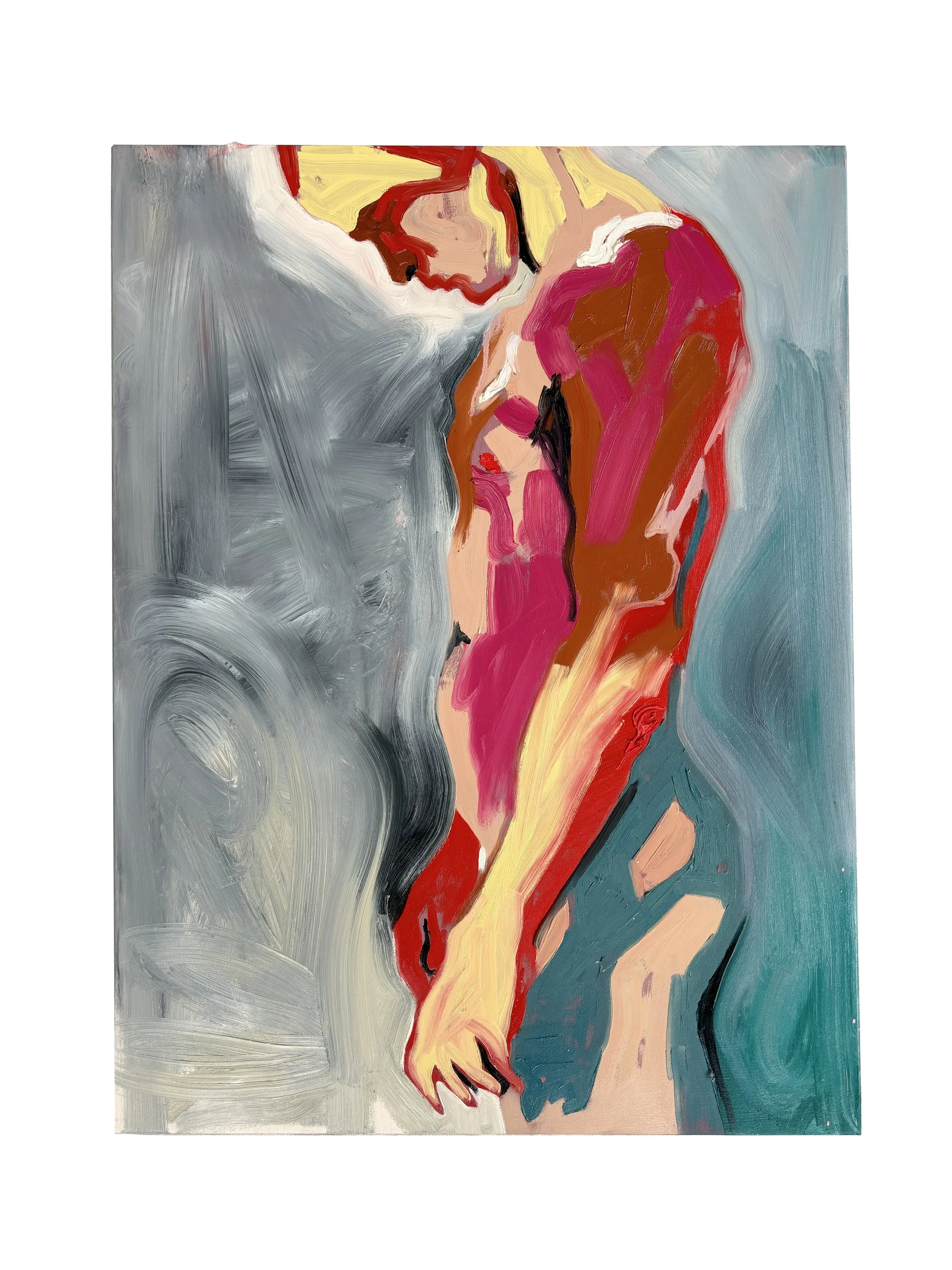 Grey, Red and Green_18x24.JPG