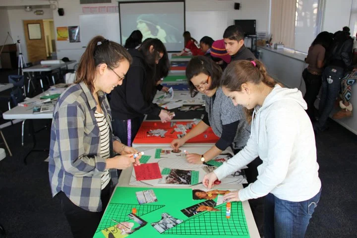 COLLAGE & INSTALLATION ART . LICK-WILMERDING HIGH SCHOOL . SAN FRANCISCO