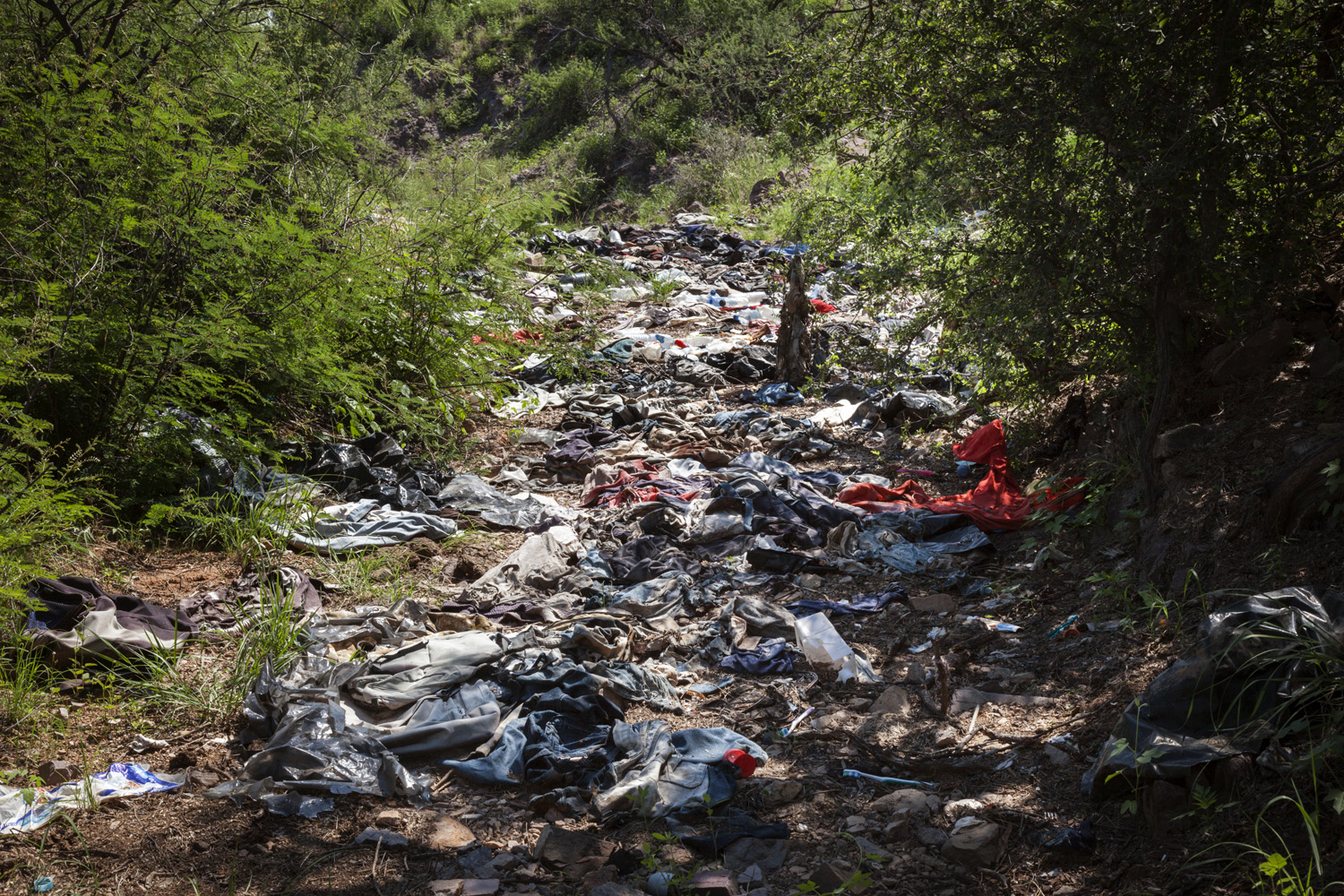  Debris Field Left By Migrants on U.S. Side of the Border, 2012 