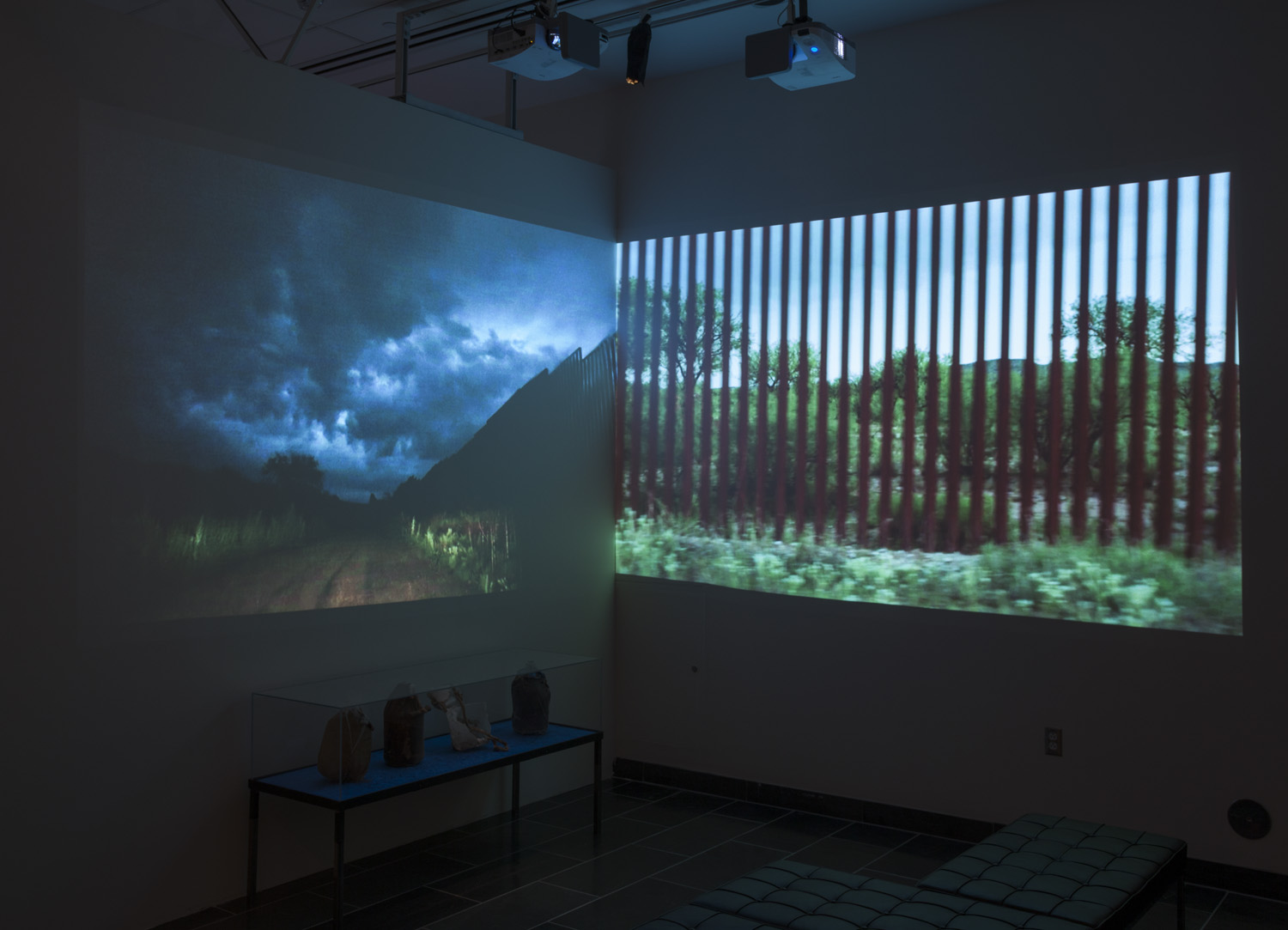  State of Exception video installation view, University of Michigan, 2012  