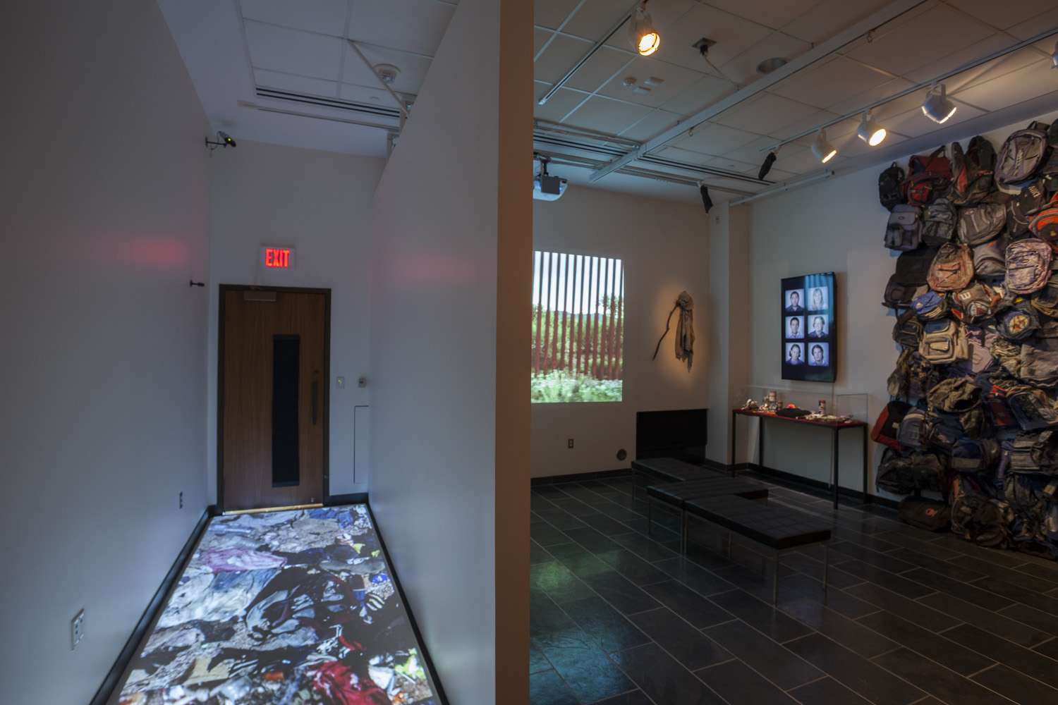  State of Exception installation view, University of Michigan, 2012  