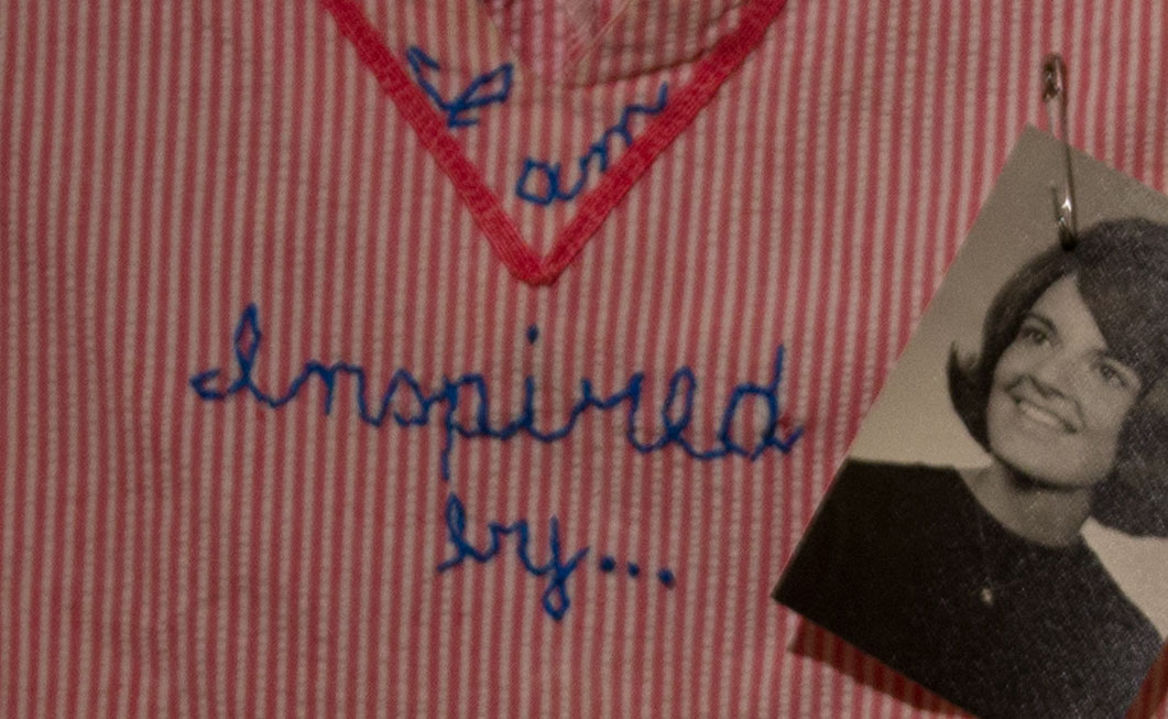 Detail view of "Inspired by . . . "