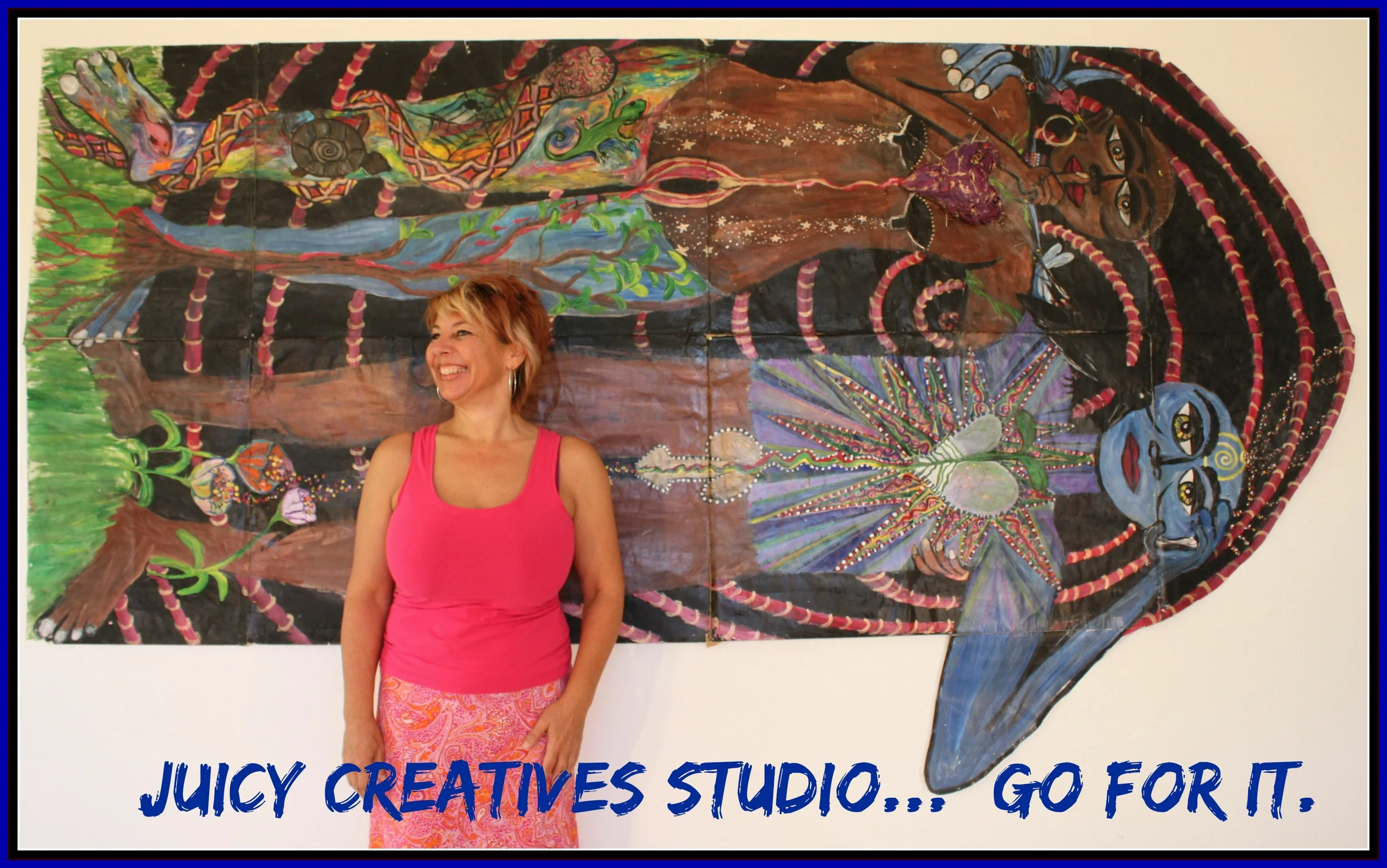 Elise Crohn owner of Juicy Creatives Studio--definitely GOING FOR IT!