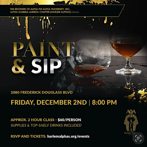 PAINT & SIP: A Night with The Harlem Alphas