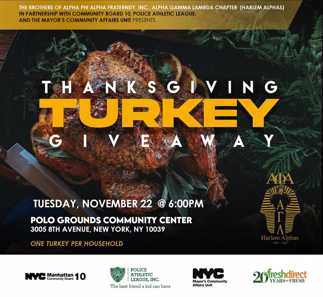 THANKGIVING TURKEY GIVEAWAY