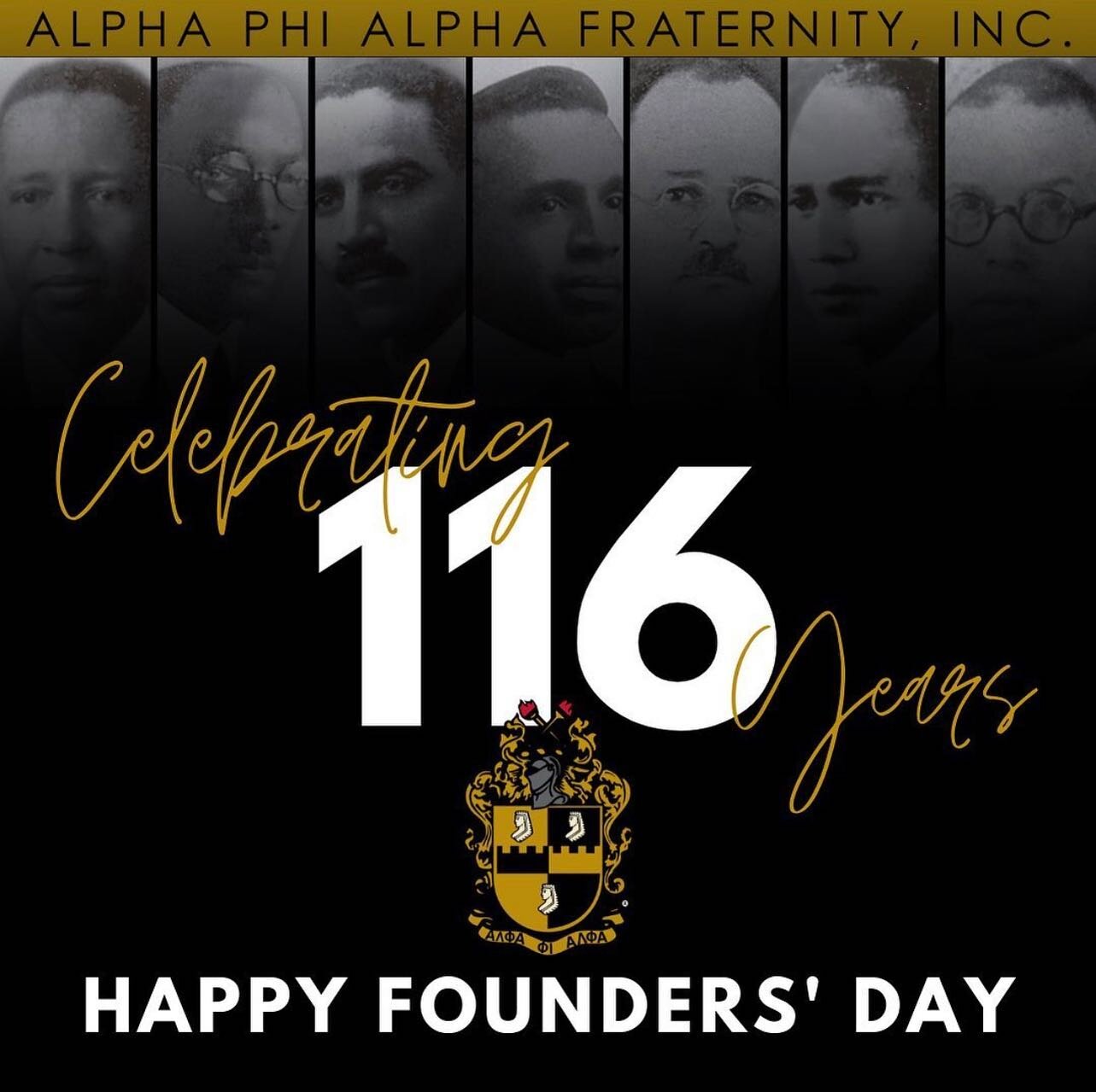 F I R S T // Happy Founders&rsquo; Day to our fellow brothers of Alpha Phi Alpha Fraternity, Inc. May we continue to serve our communities through manly deeds, scholarship and love for all mankind. 

#blackandgold #alphagammalambda #nyacoa #blackgree