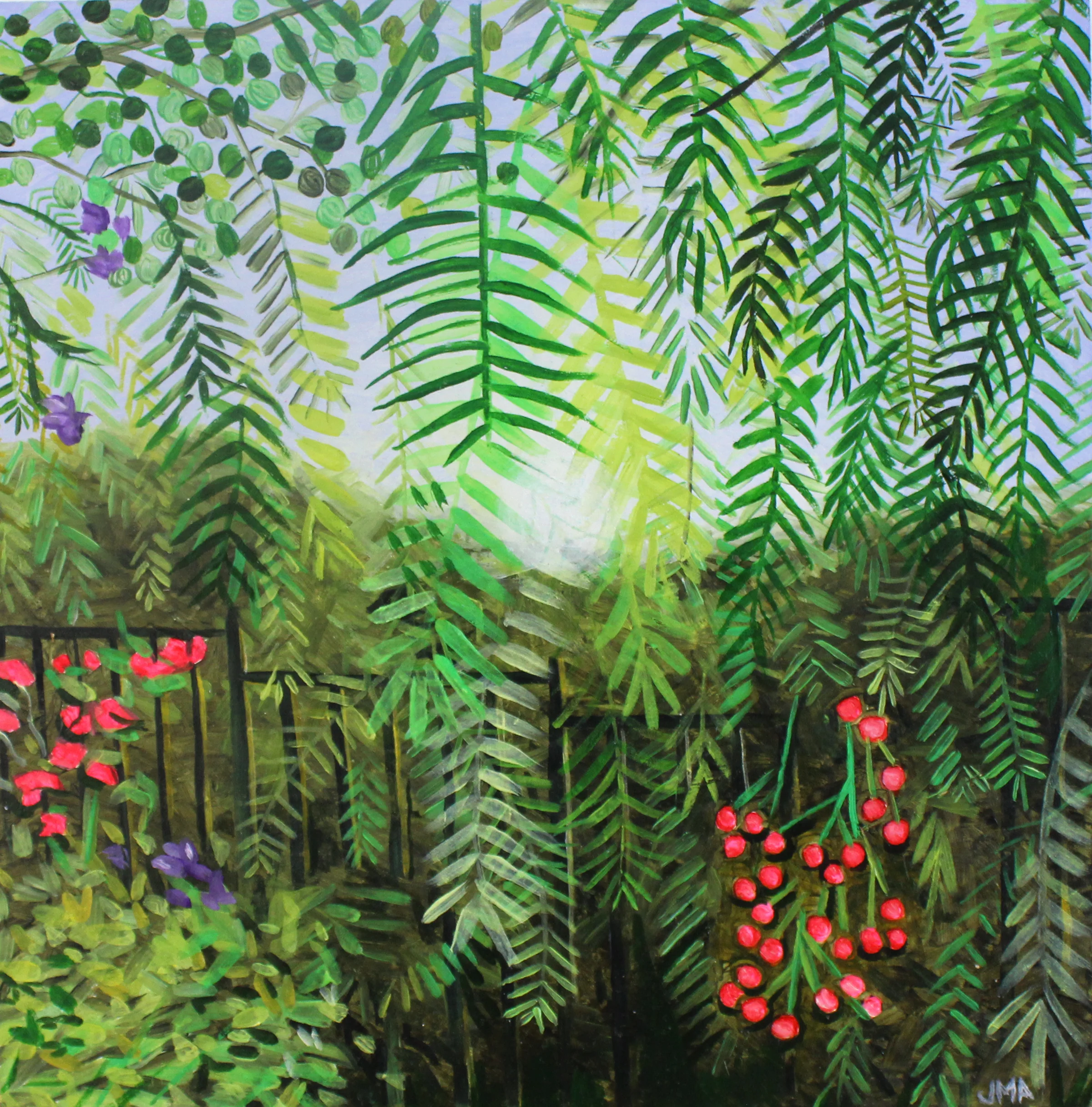 Chip's Controversy 8X8 inch Oil on Wood Panel