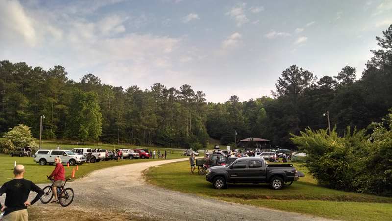 Near the start line