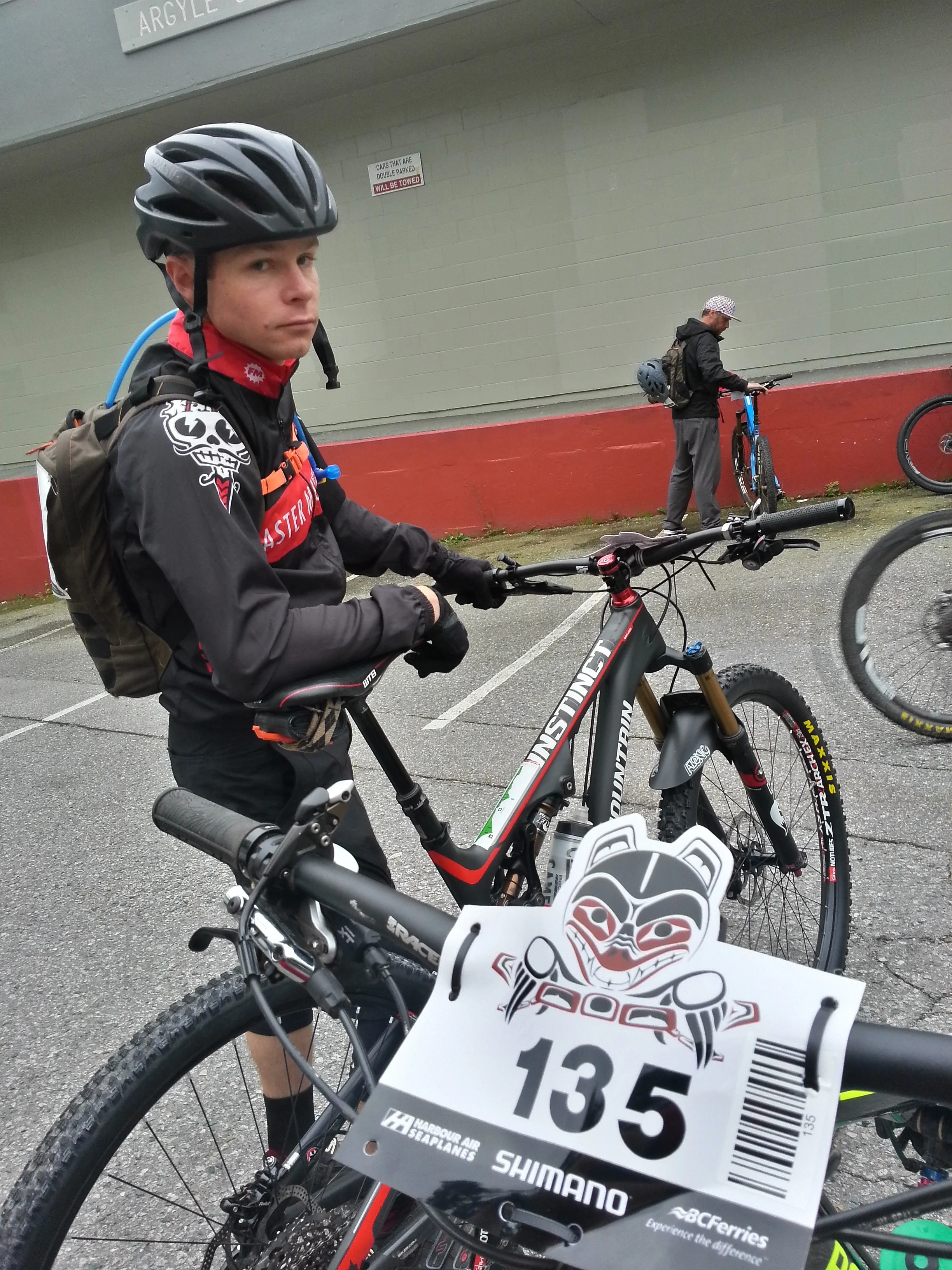 Race face before the start of Stage 1