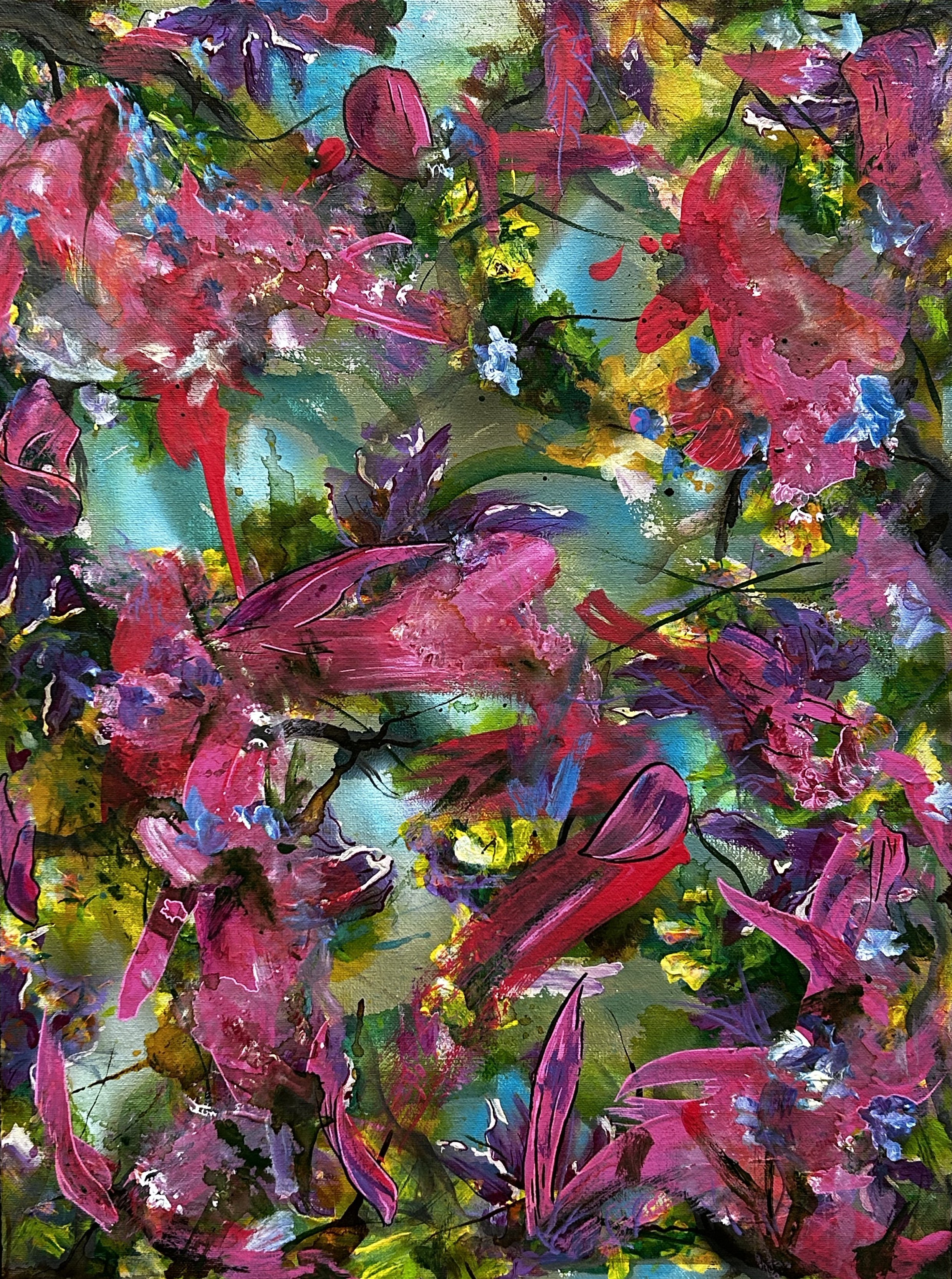 24" x 18", water based pigment on canvas. $350.00 SOLD