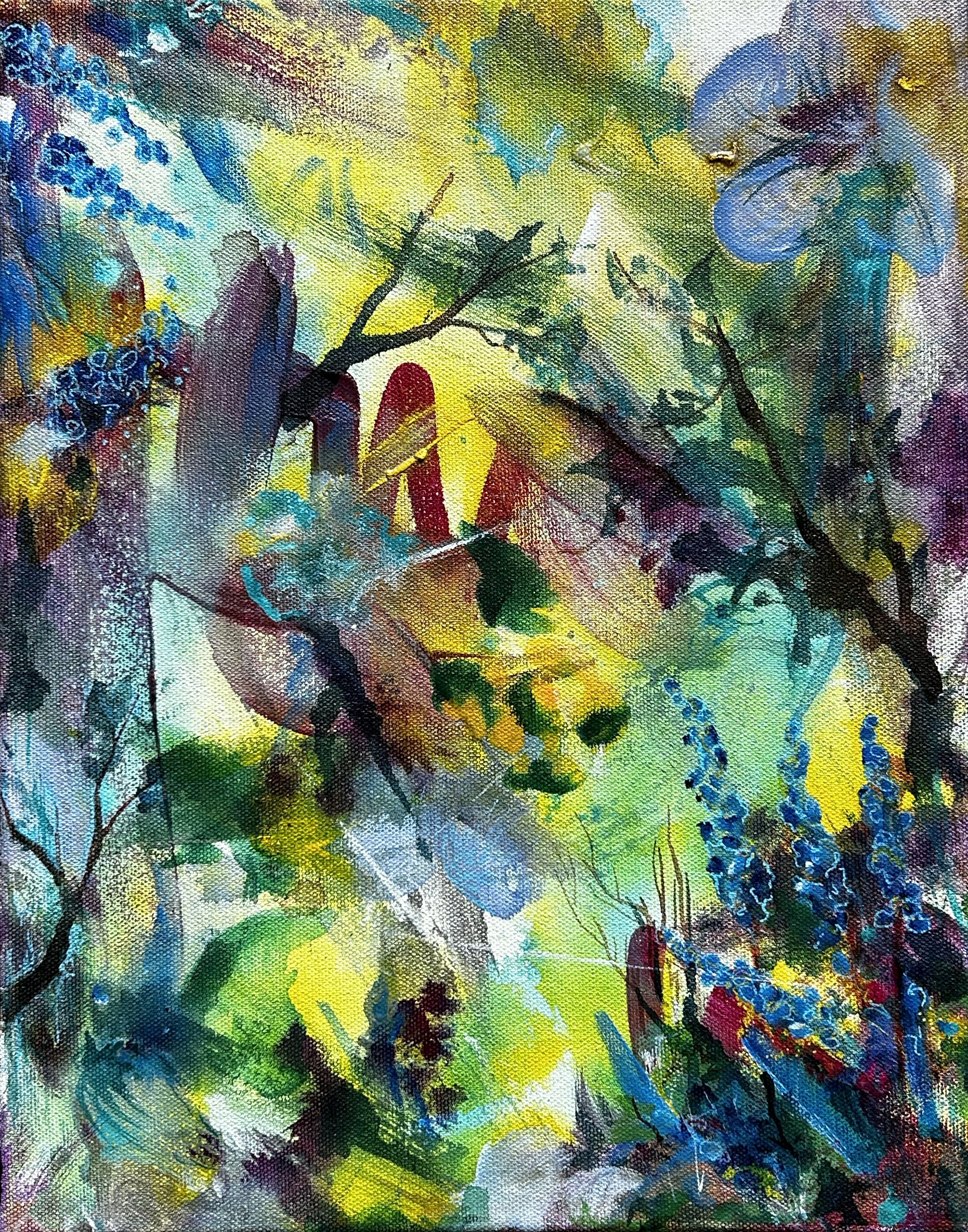 14" x 11", water based pigment on canvas. $150.00 SOLD