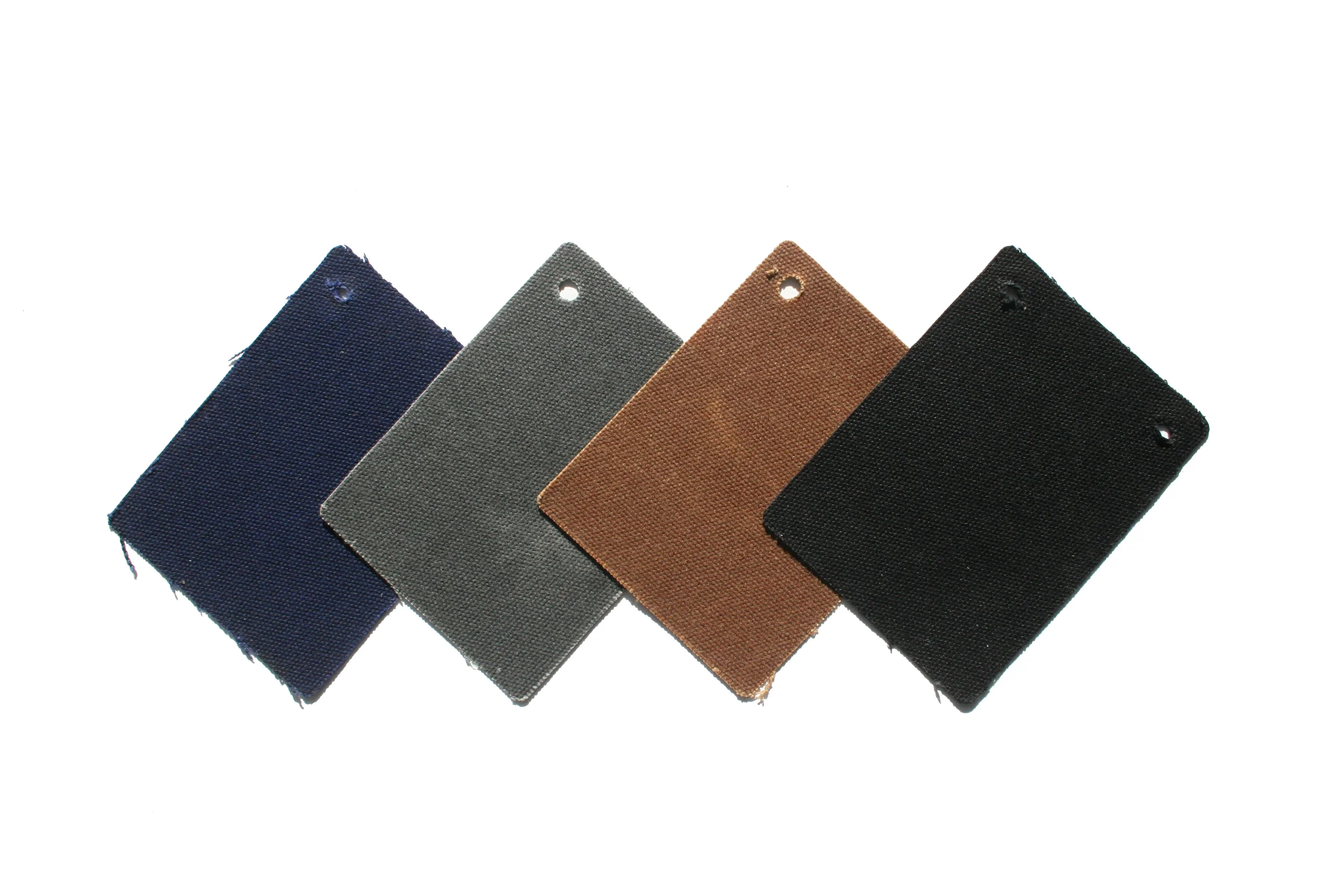 Waxed canvas shells are available in Navy, Charcoal, Brown and Black. 